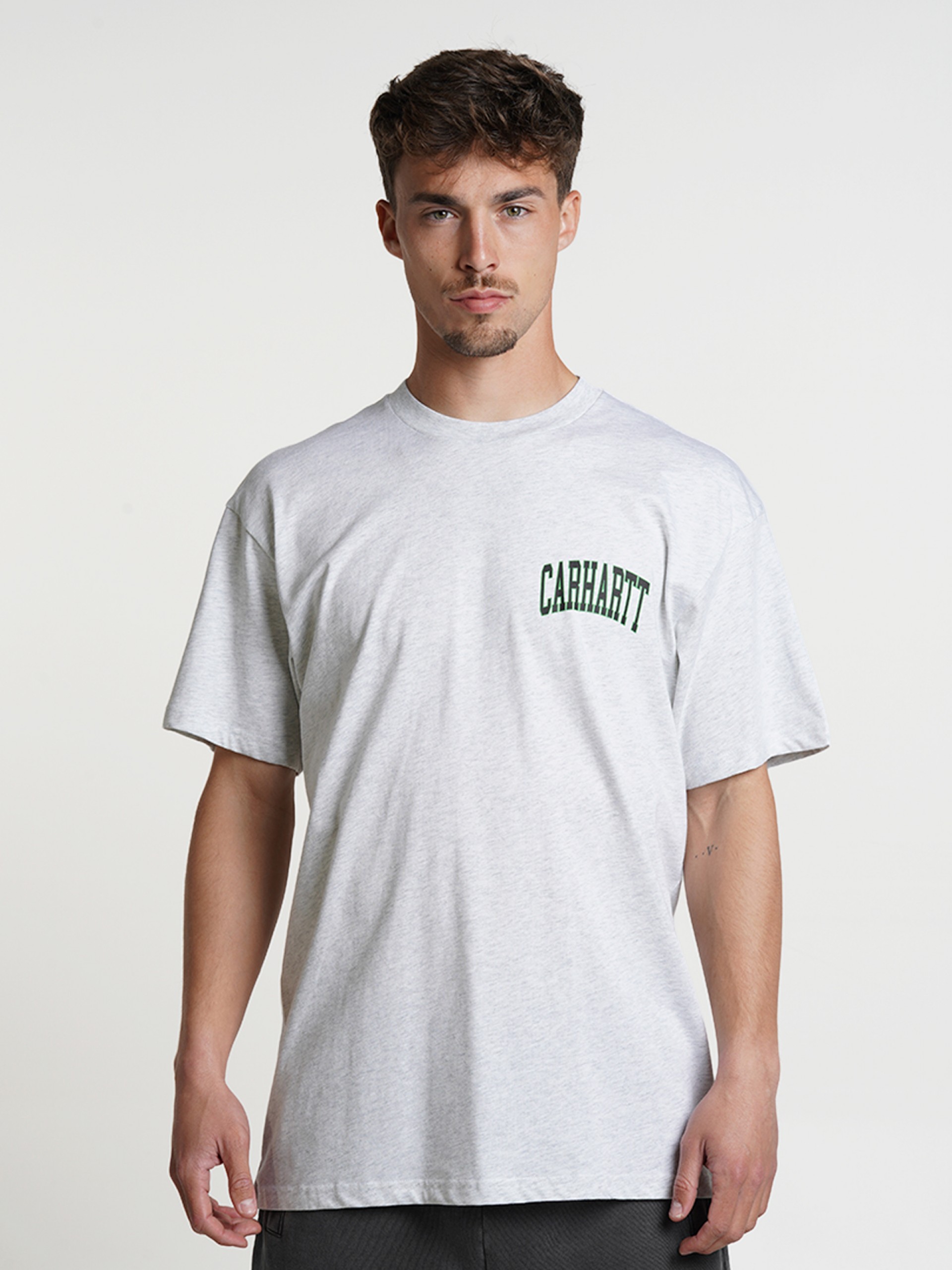T-shirt Carhartt WIP Logo Cinzenta