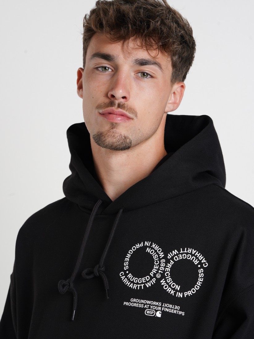 Sudadera con Capucha Carhartt WIP Rotation Negra