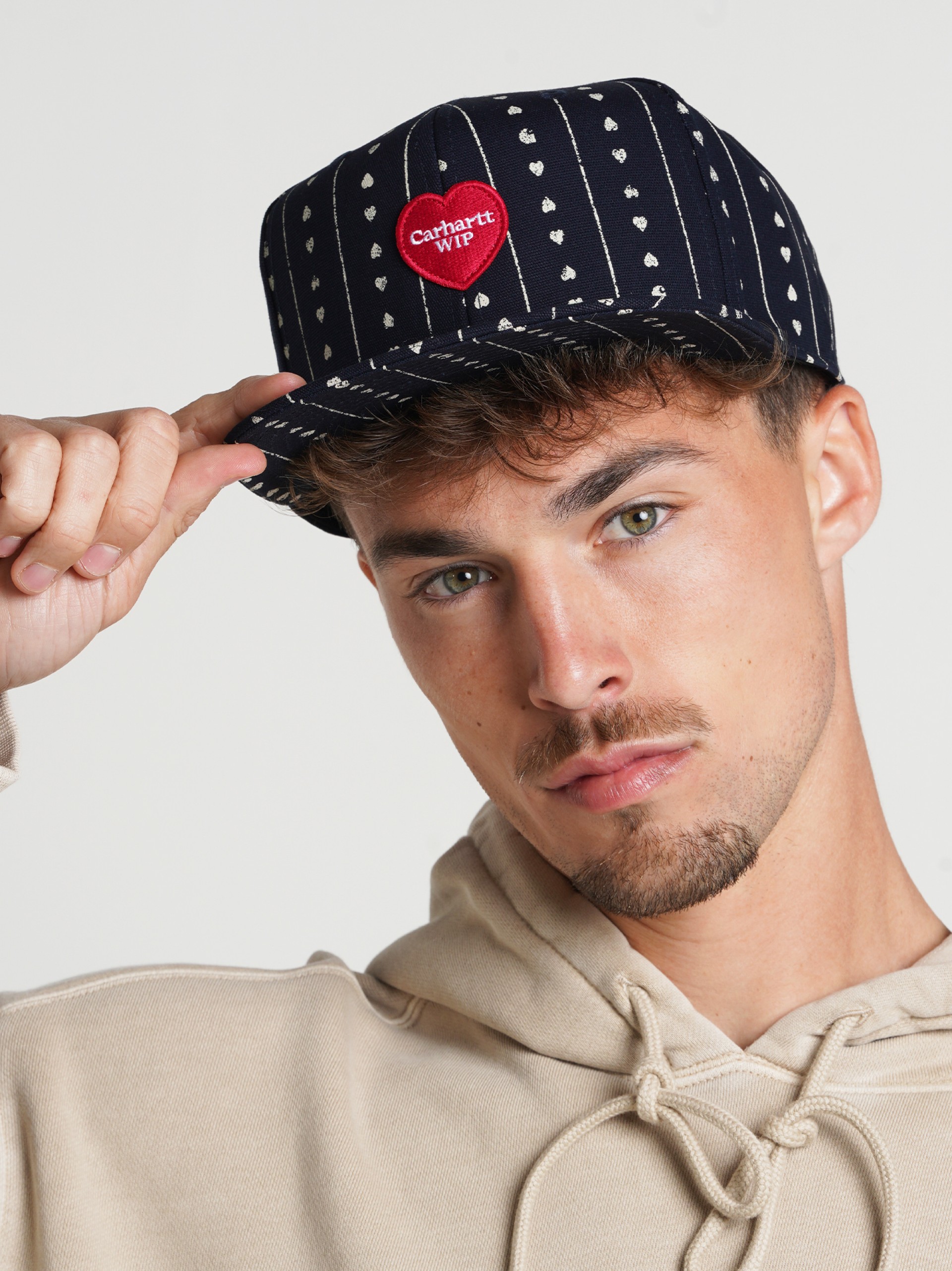 Carhartt WIP Drewe Heart Stripe Blue Cap
