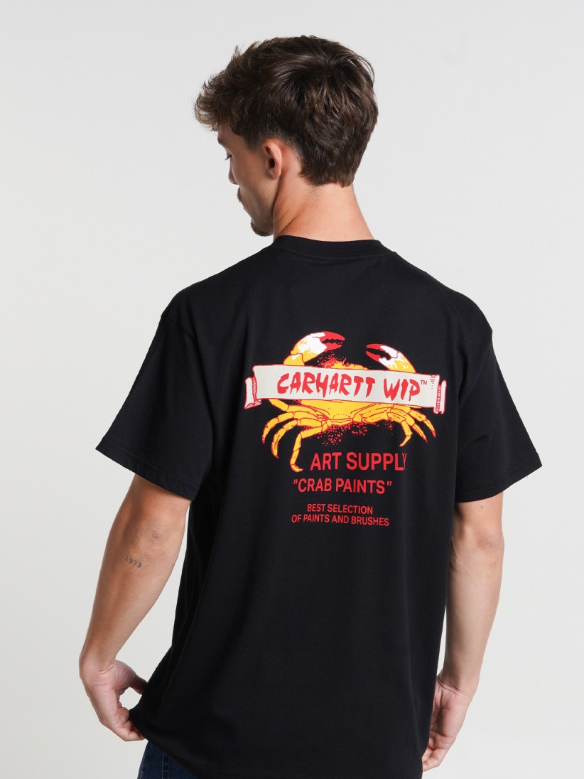 Carhartt WIP Crab Paint Black T-shirt - I034778.89.XX - BZR