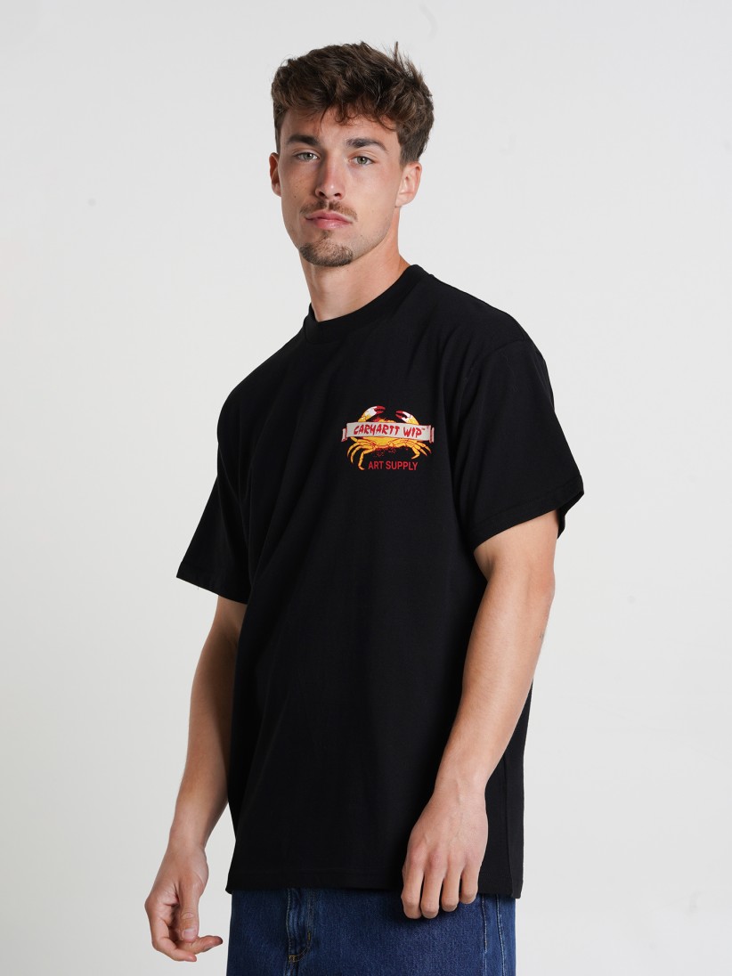 ★Carhartt★ Crab Paint Short Sleeve T-Shirt Black I03477889 Carhartt WIP Crab Paint T-Shirt | Black – Page Crab Paint T