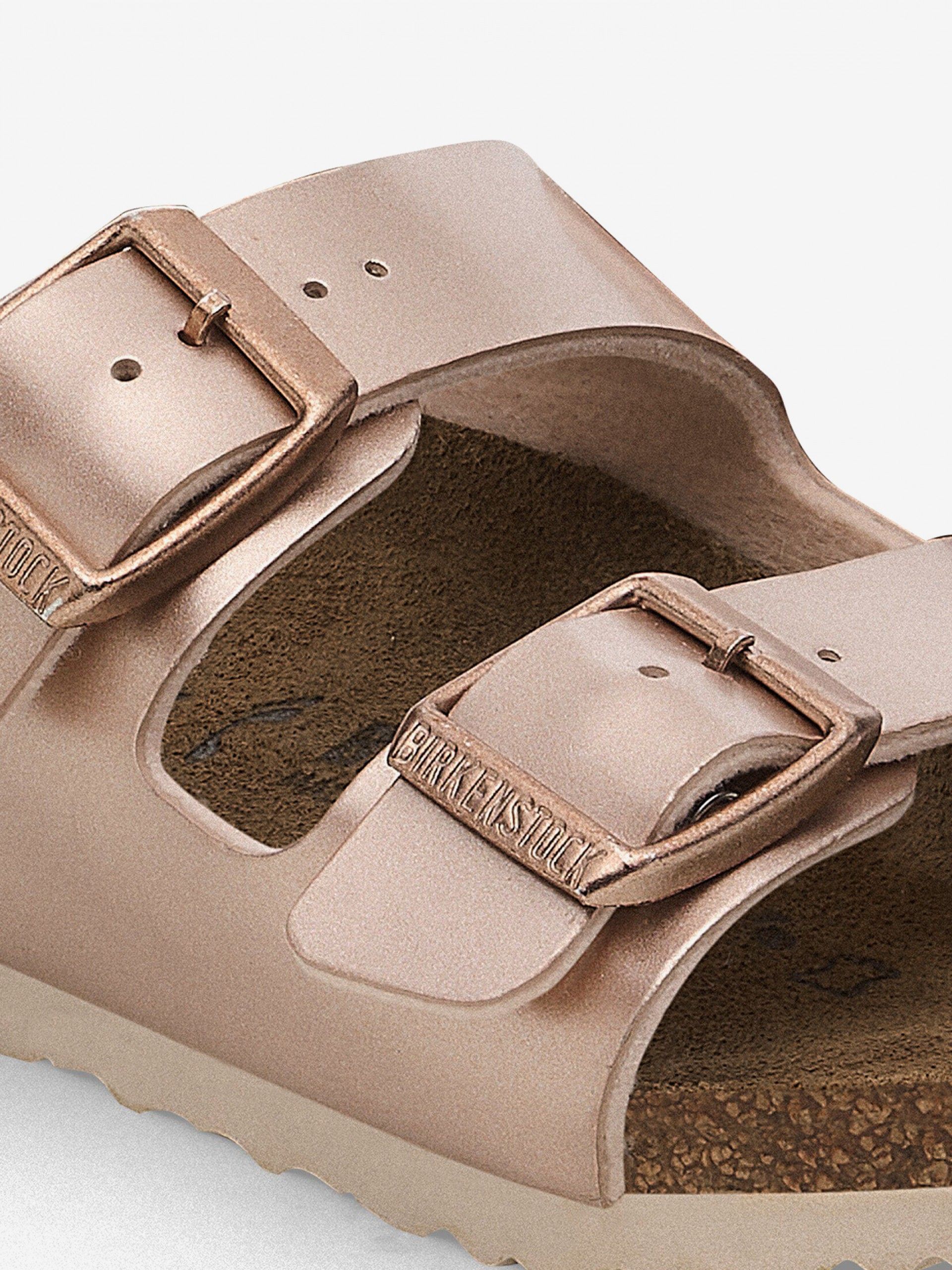 Chinelos Birkenstock Arizona Birko-Flor Kids Rosa Dourado