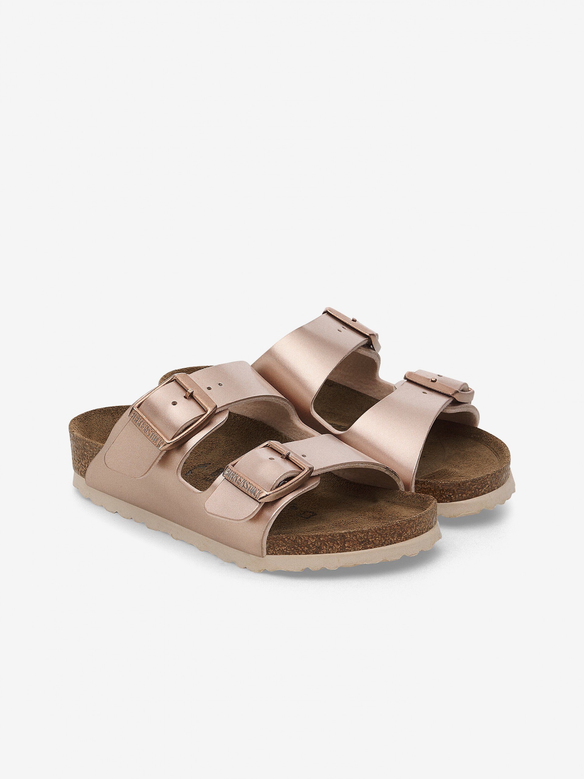 Chinelos Birkenstock Arizona Birko-Flor Kids Rosa Dourado