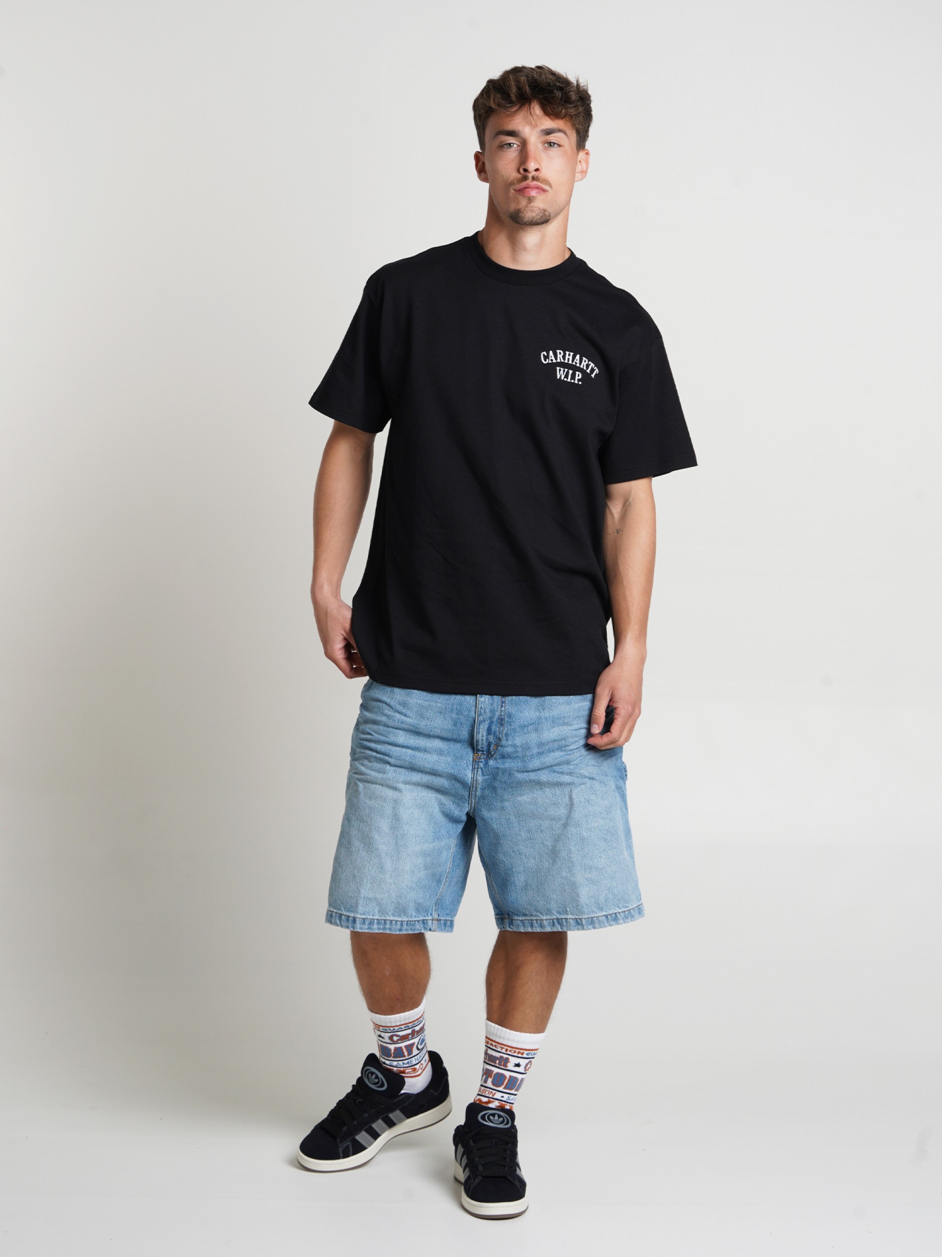 Carhartt WIP OG Single Knee Blue Denim Shorts