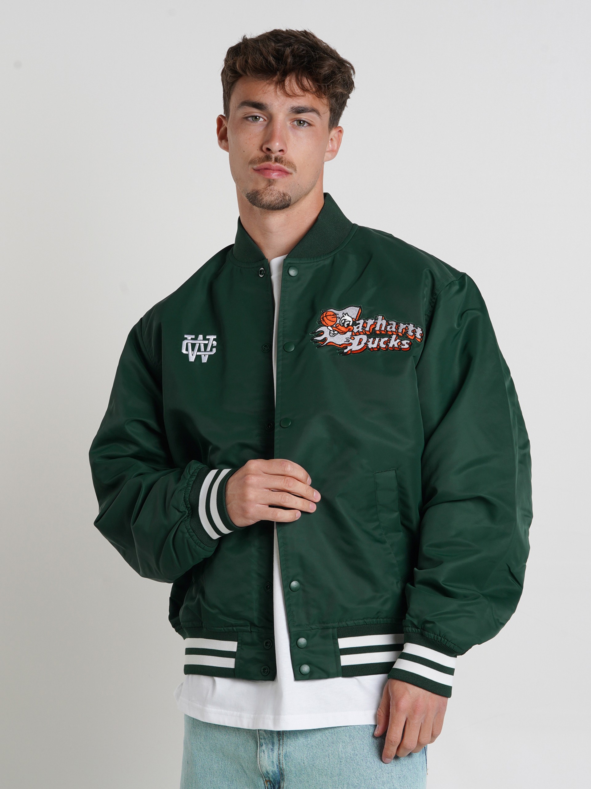 Casaco Carhartt WIP Flaming Ducks Verde