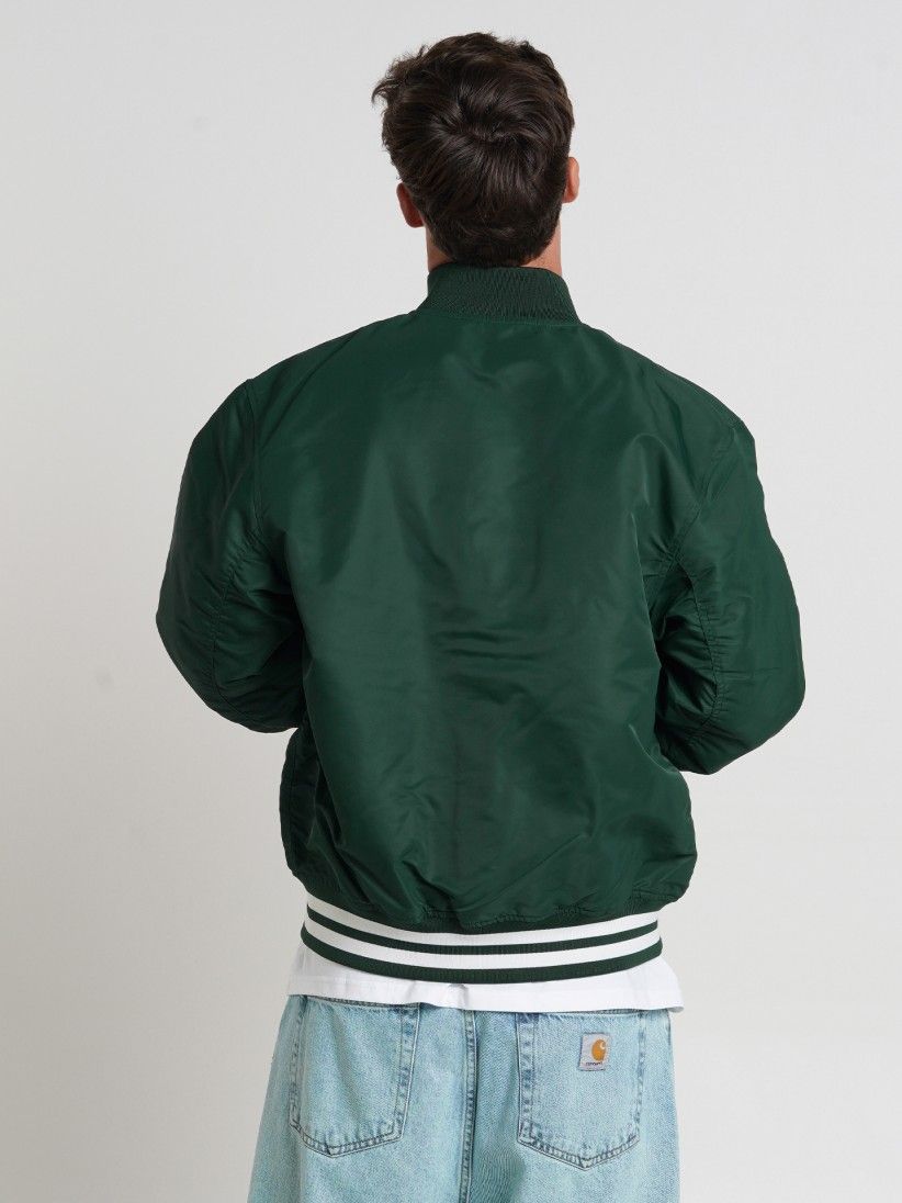 Carhartt WIP Flaming Ducks Green Jacket