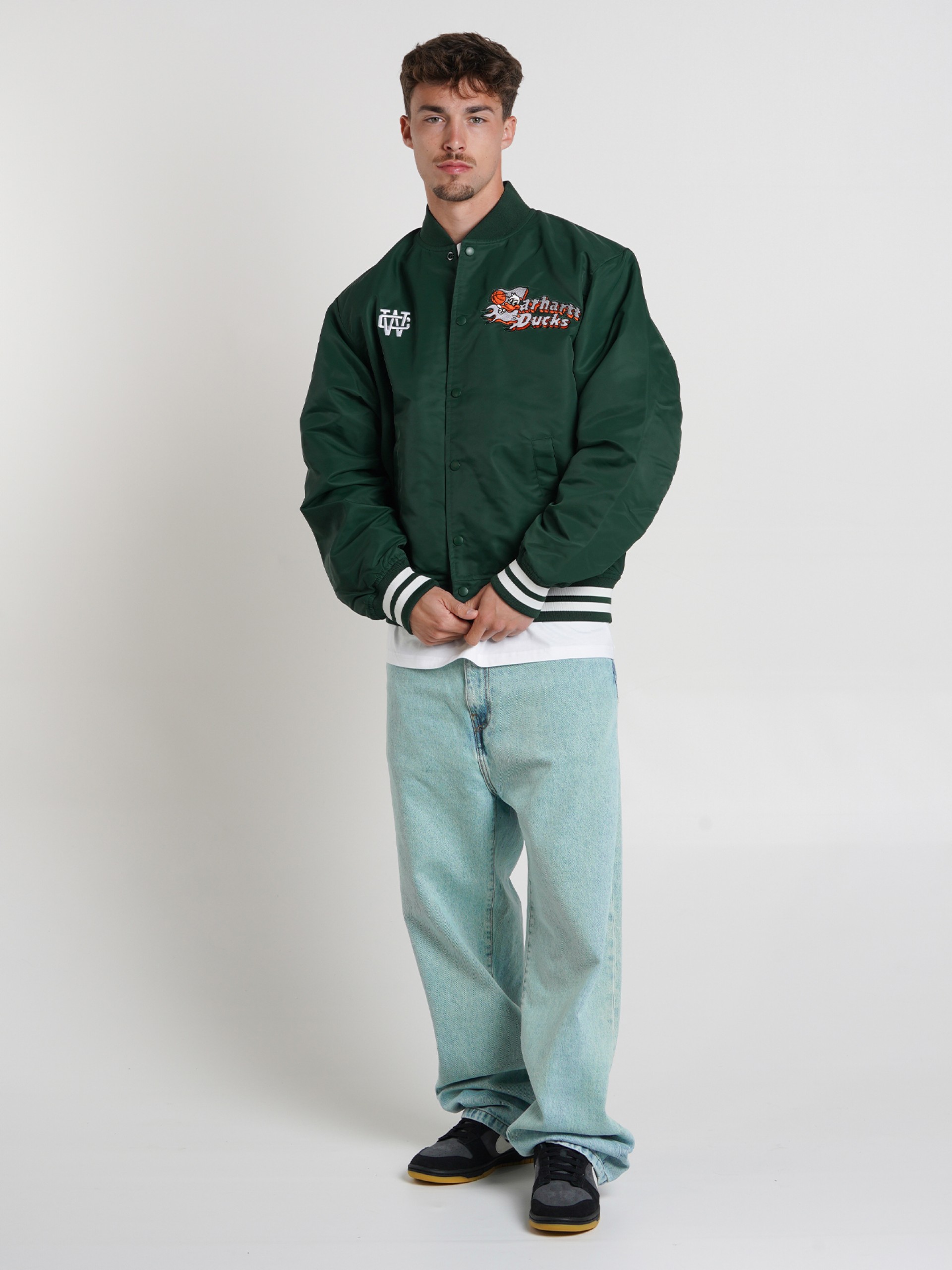 Casaco Carhartt WIP Flaming Ducks Verde