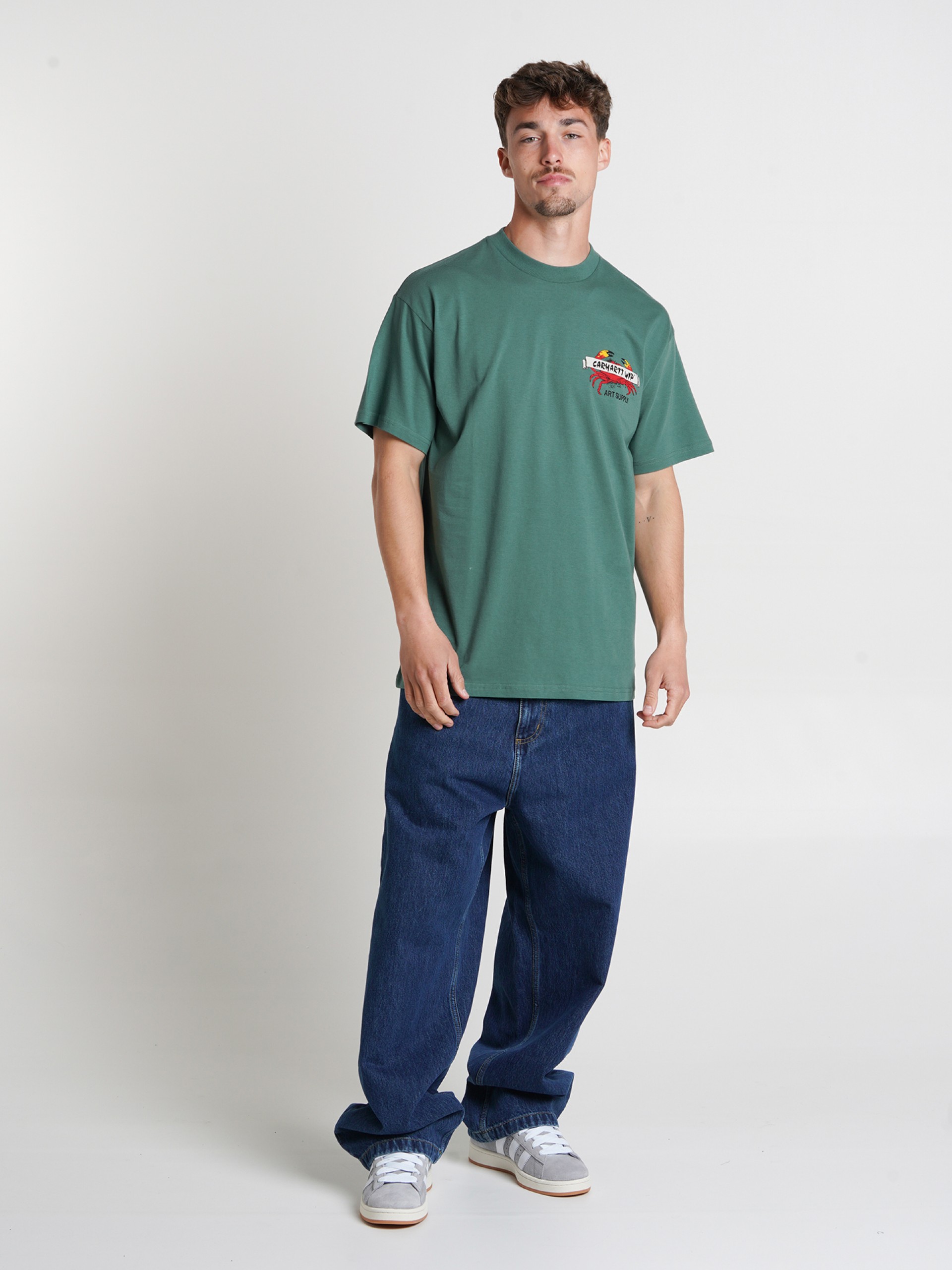Carhartt WIP Crab Paint Green T-shirt