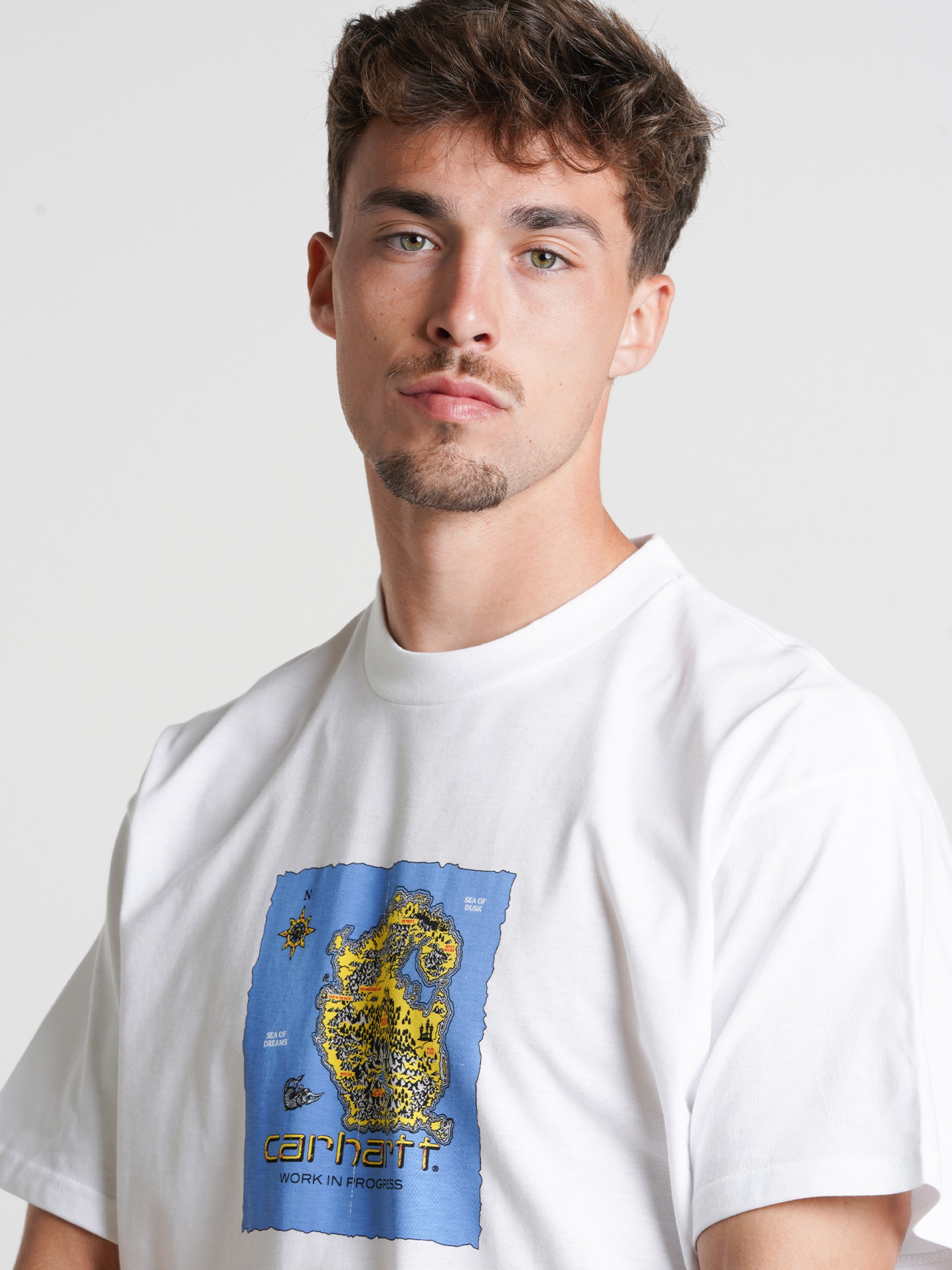 Camiseta Carhartt WIP Old World Blanca