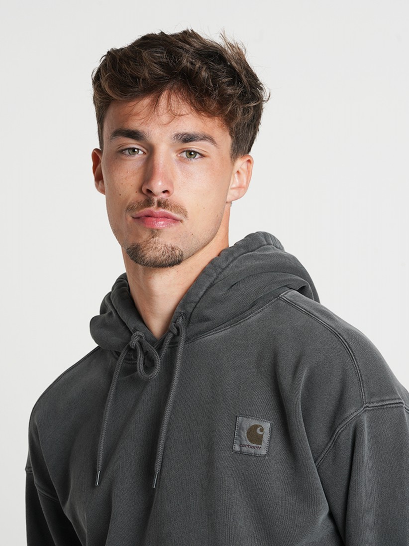 パーカー・フーディ Carhartt SS25 (I029963 87 GD) Carhartt WIP Nelson Grey Hoodie - I029963.87.GD - BZR Online