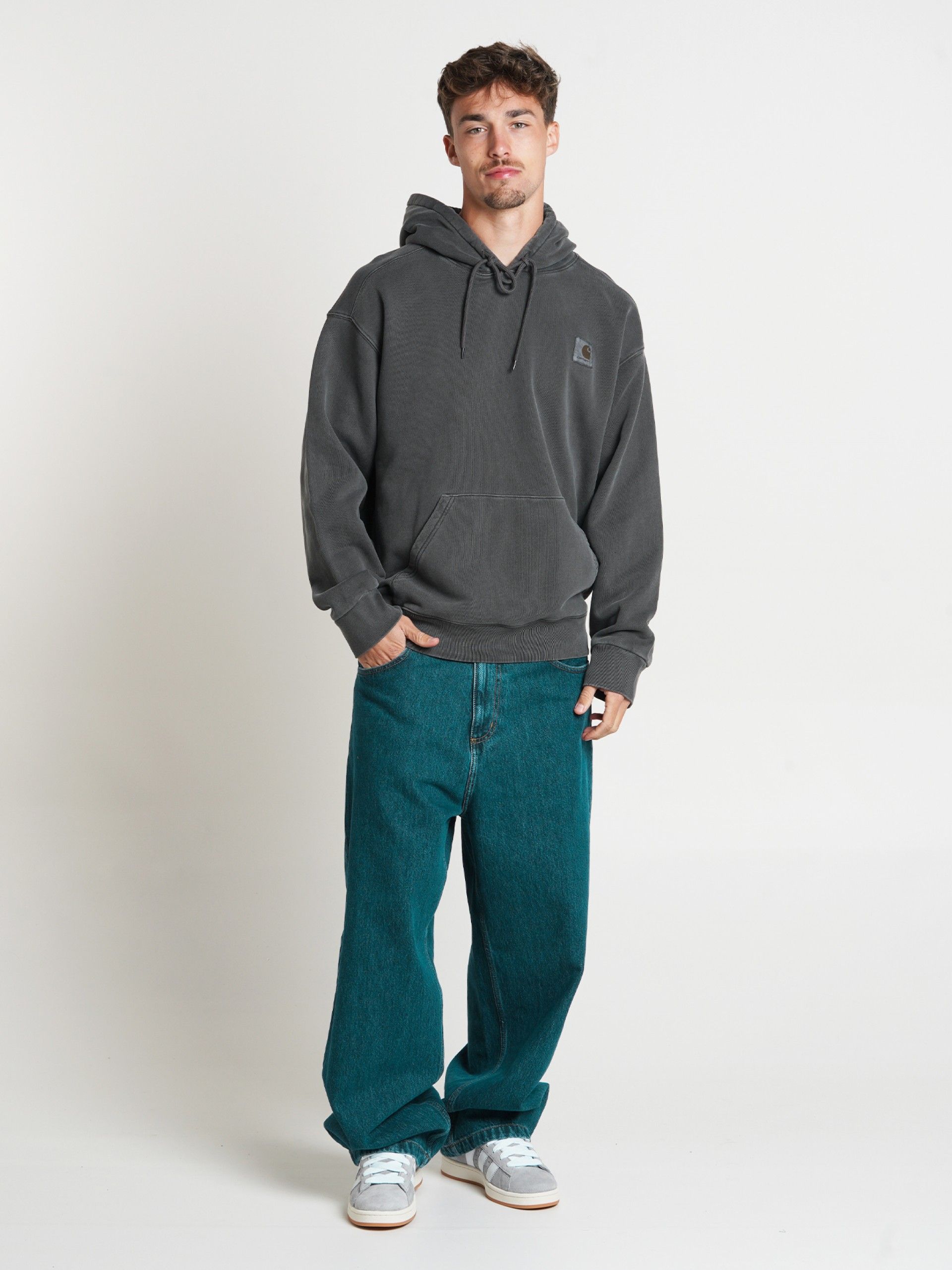 Camisola com Capuz Carhartt WIP Nelson Cinzenta