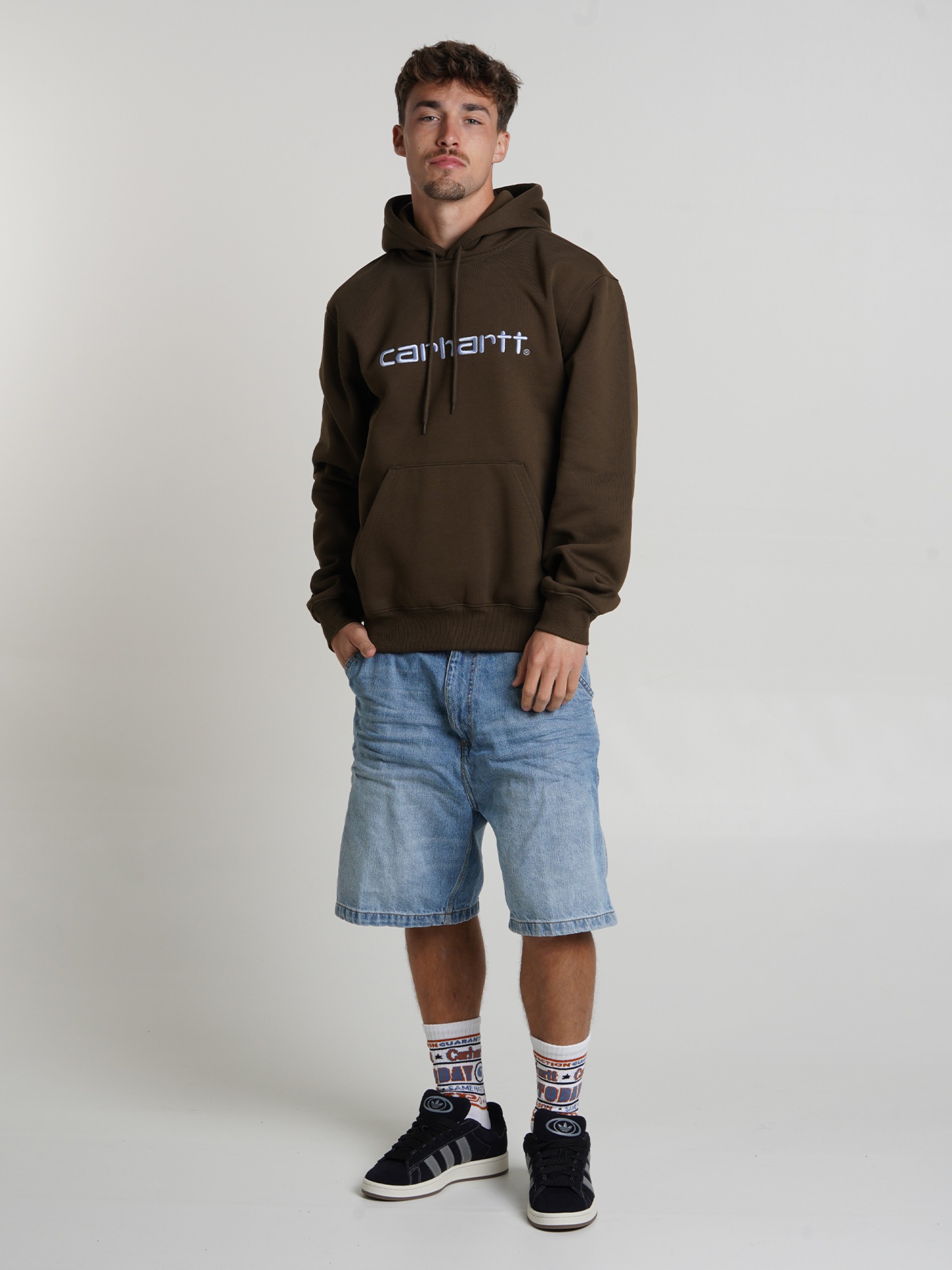 Camisola com Capuz Carhartt WIP Sweat Castanha