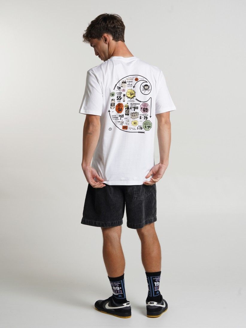 ★Carhartt★ C Logo Short Sleeve T-Shirt White I03476102XX Carhartt WIP Catalogue C Logo White T-shirt - I034761.02.XX