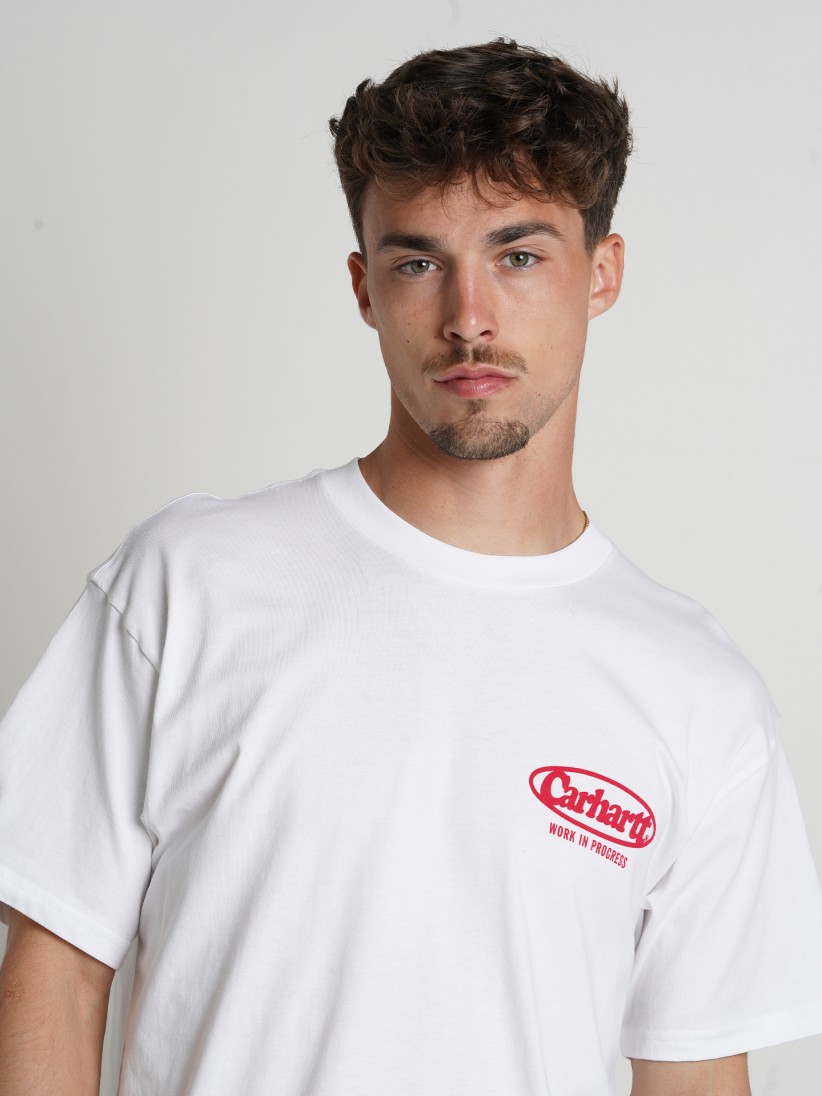 Carhartt WIP Logo White T-shirt - I034643.02.XX - BZR Online
