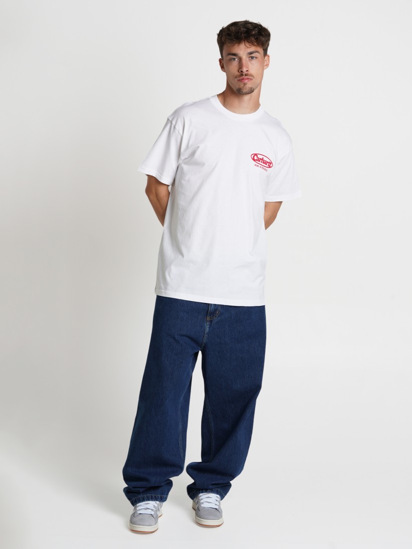 Tシャツ・カットソー CARHARTT WIP Men T-shirt White I034643 02XX Carhartt WIP - Logo T-Shirt - White – Xhibition