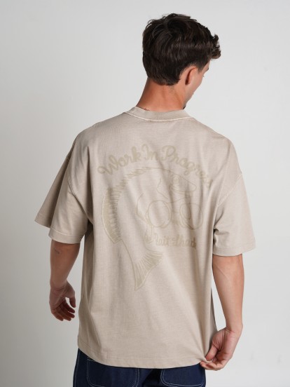 T-shirt Carhartt WIP Bait Shack Bege