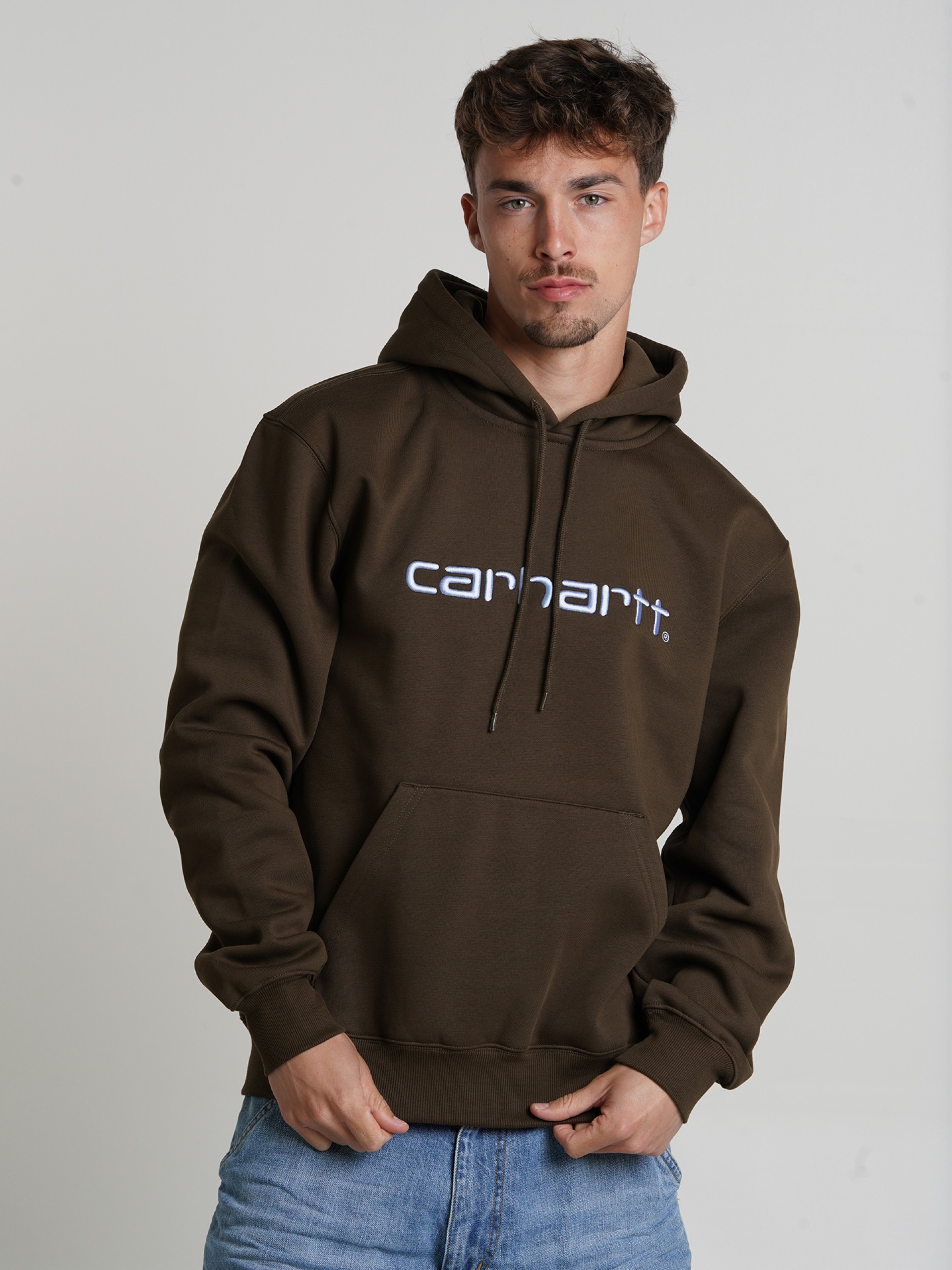 Camisola com Capuz Carhartt WIP Sweat Castanha