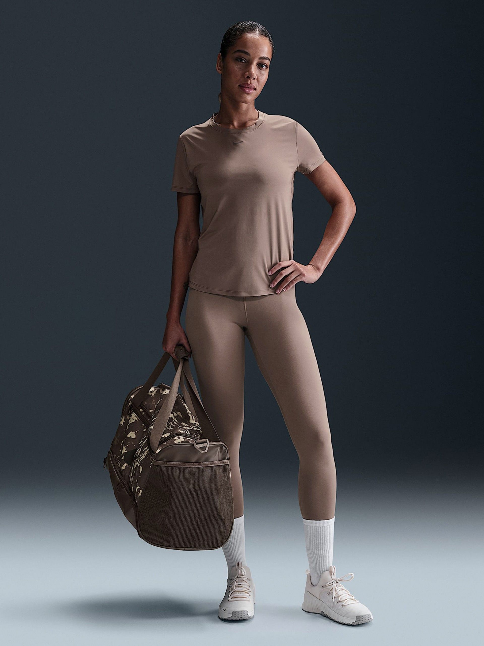 Nike One Classic Dri-FIT Brown T-shirt For Women