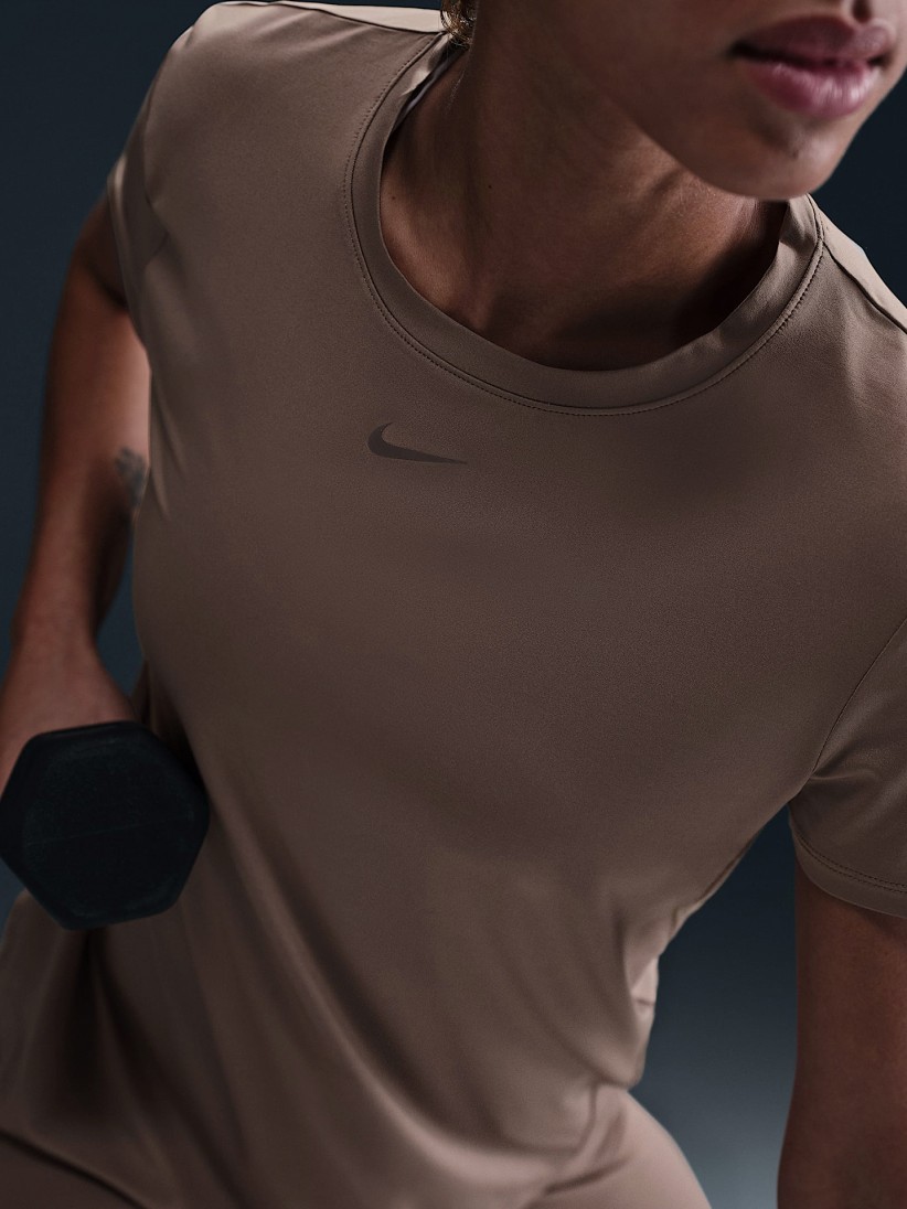Nike One Classic Dri-FIT Brown T-shirt For Women