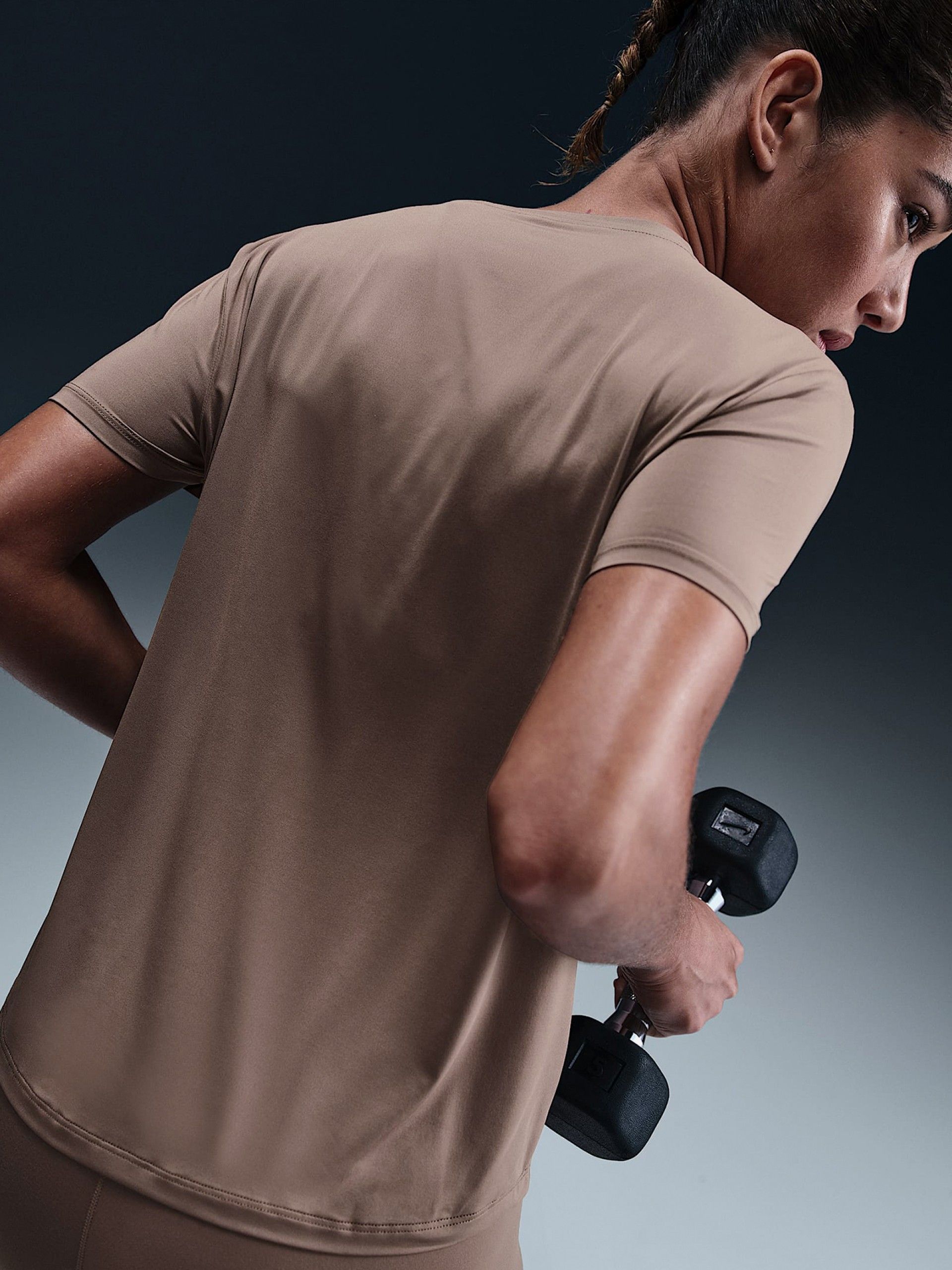 Nike One Classic Dri-FIT Brown T-shirt For Women