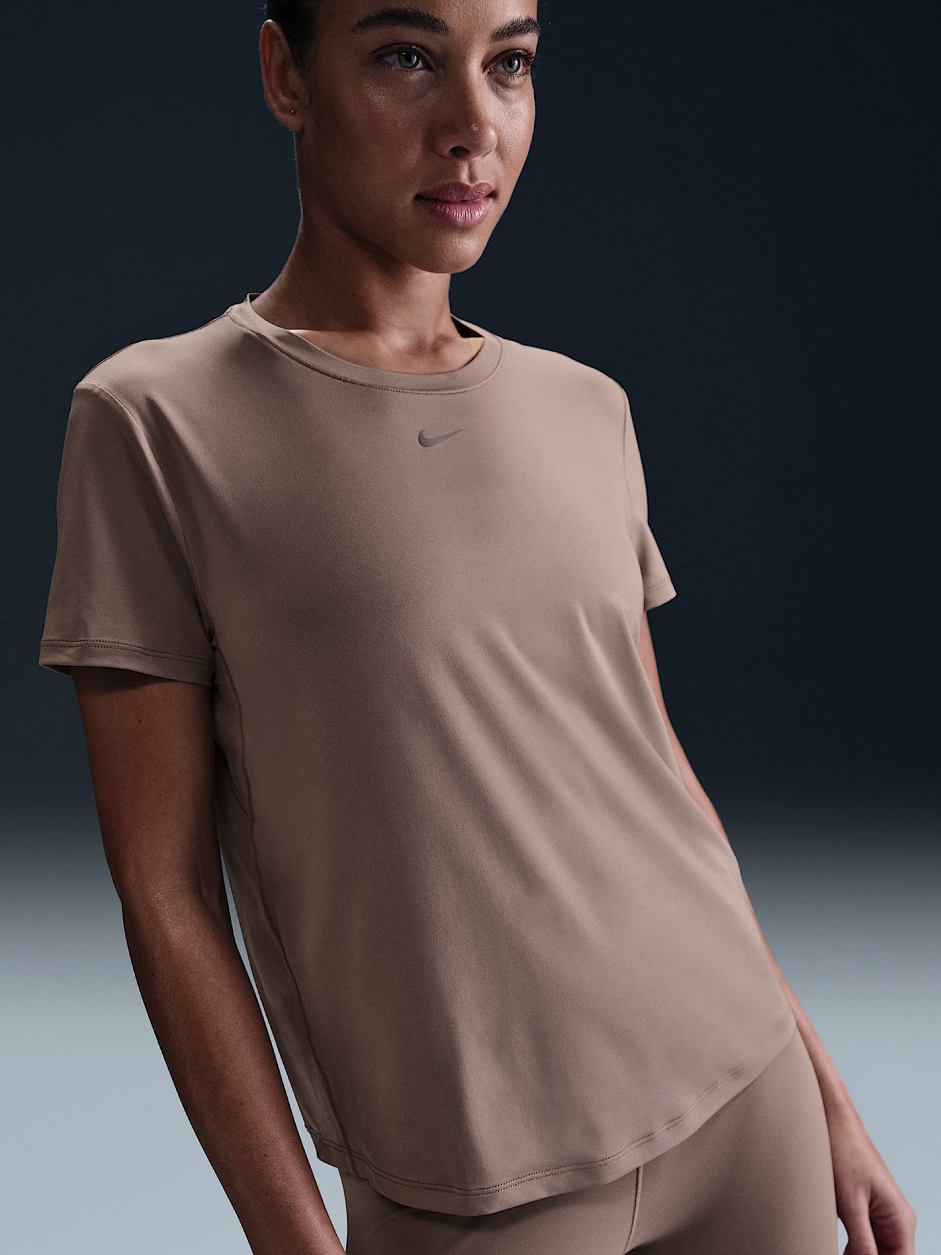 Nike One Classic Dri-FIT Brown T-shirt For Women