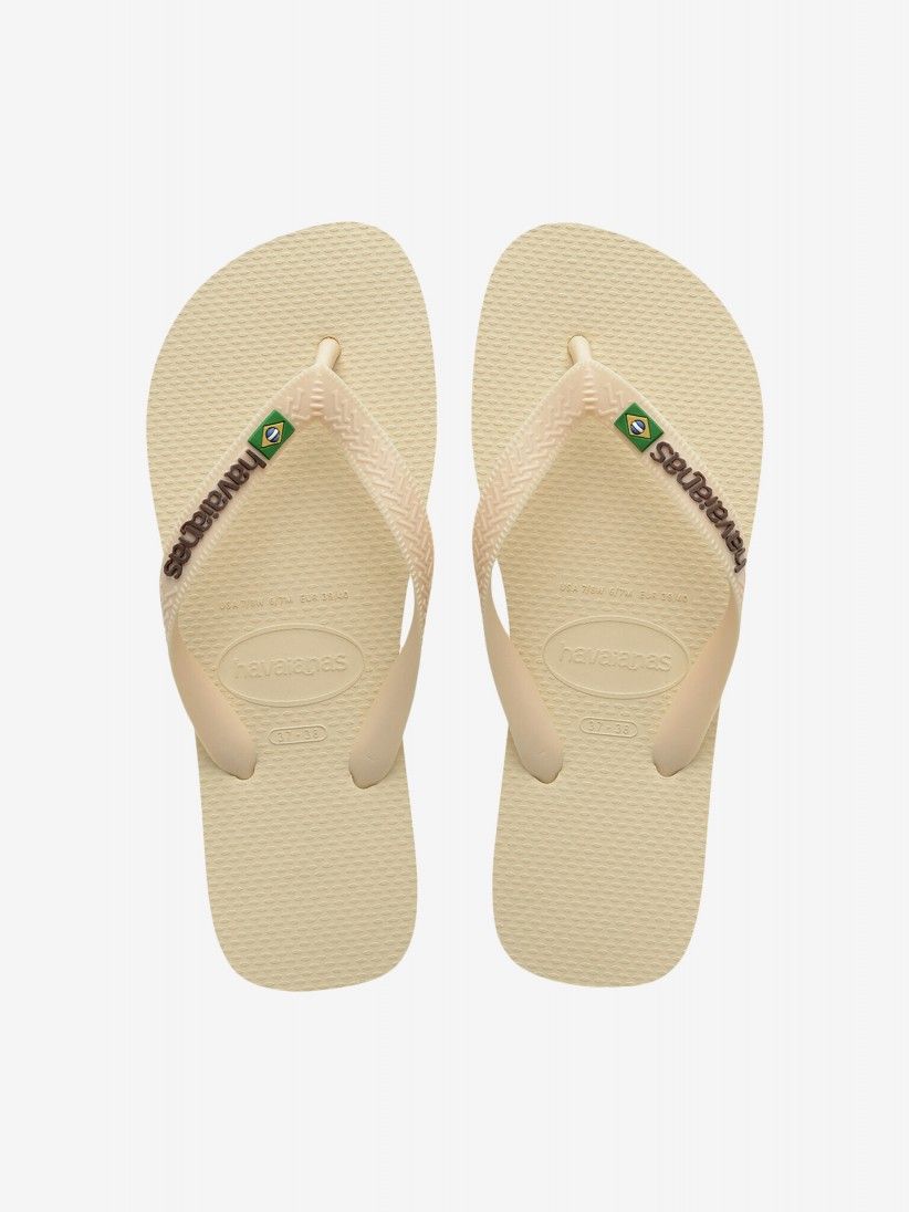 Chinelos Havaianas Brasil Logo Amarelos
