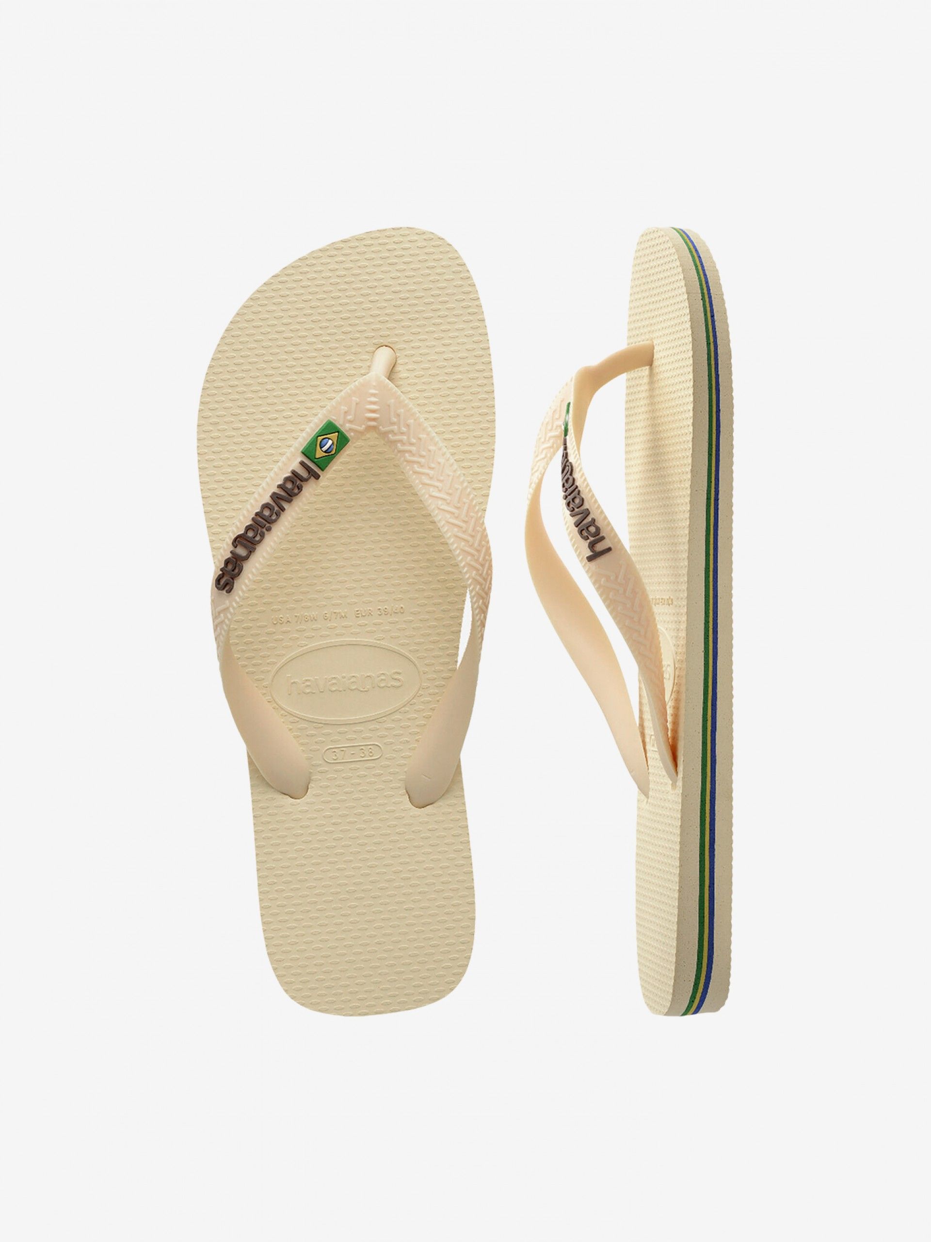 Chinelos Havaianas Brasil Logo Amarelos