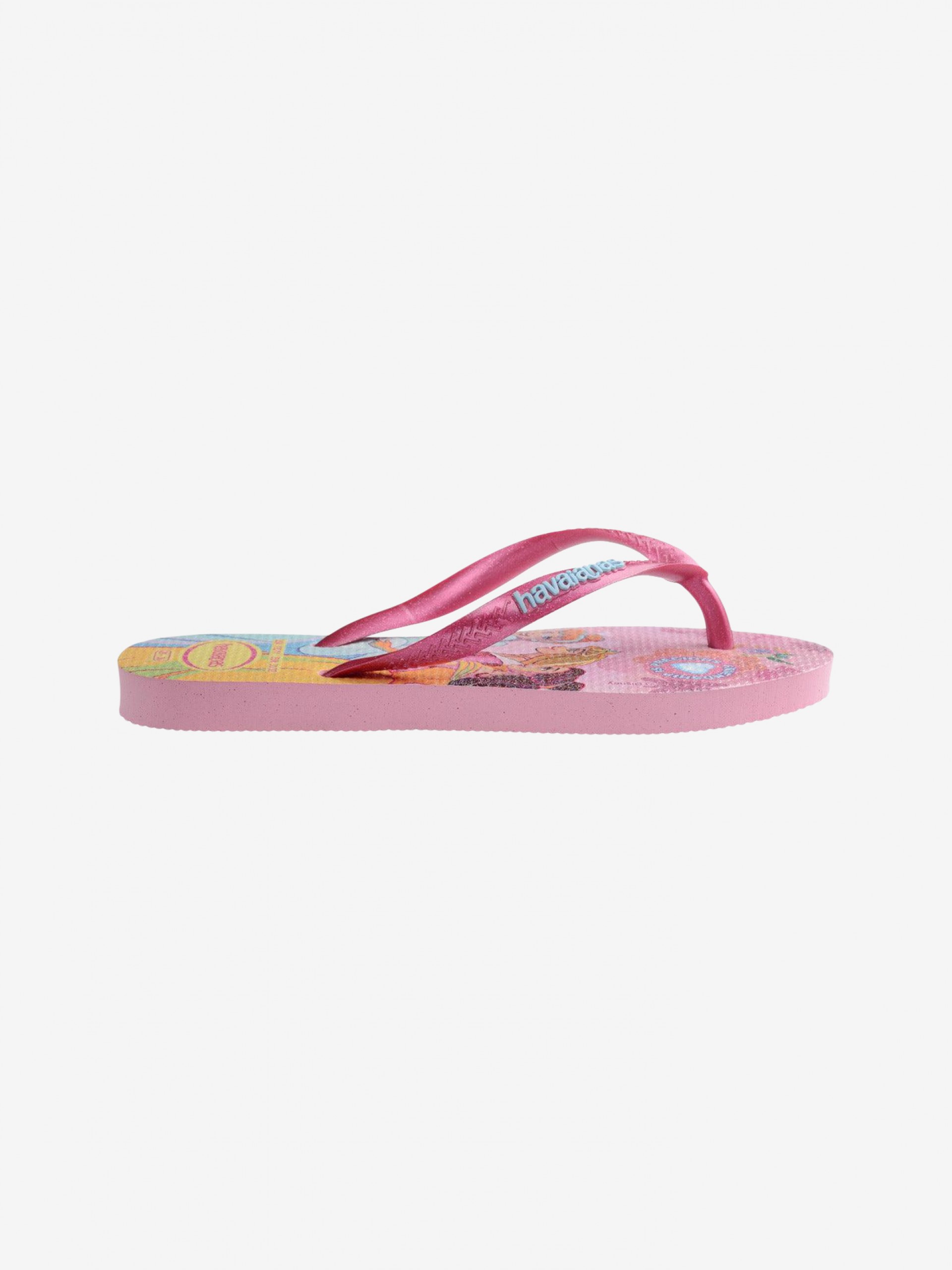Chinelos Havaianas Slim Princess Kids Rosa