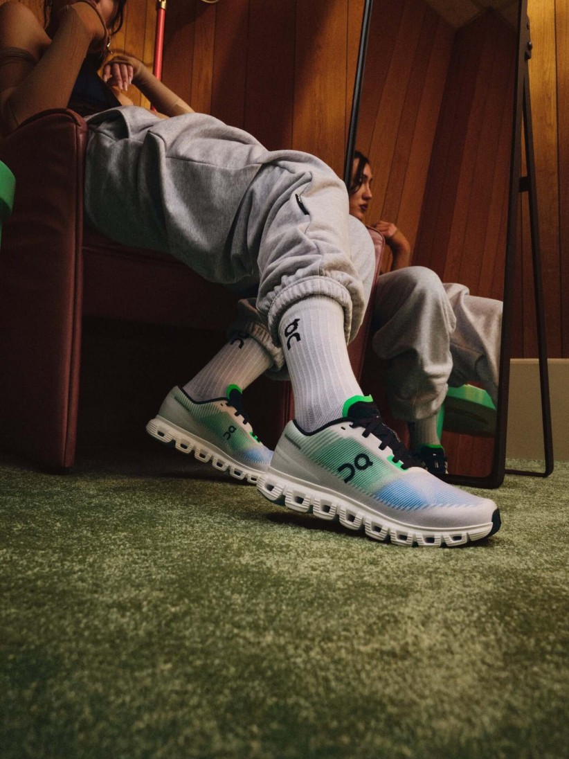Zapatillas On Running Cloud 6 Push Verdes y Azules W