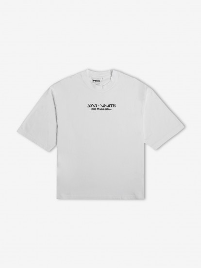 Camiseta Pixis Love Unites Blanca