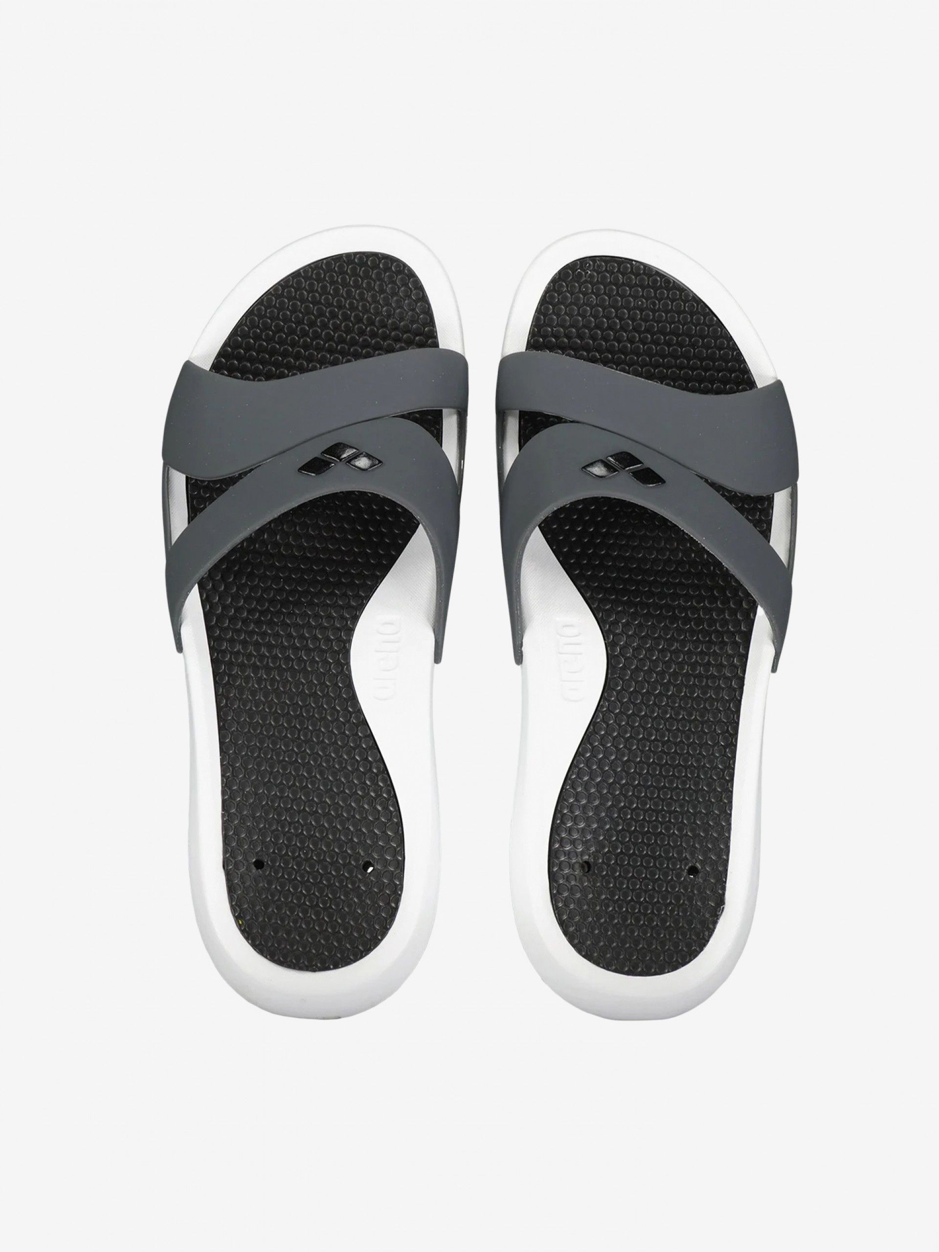 Chinelos Arena Nina Brancos e Cinzentos