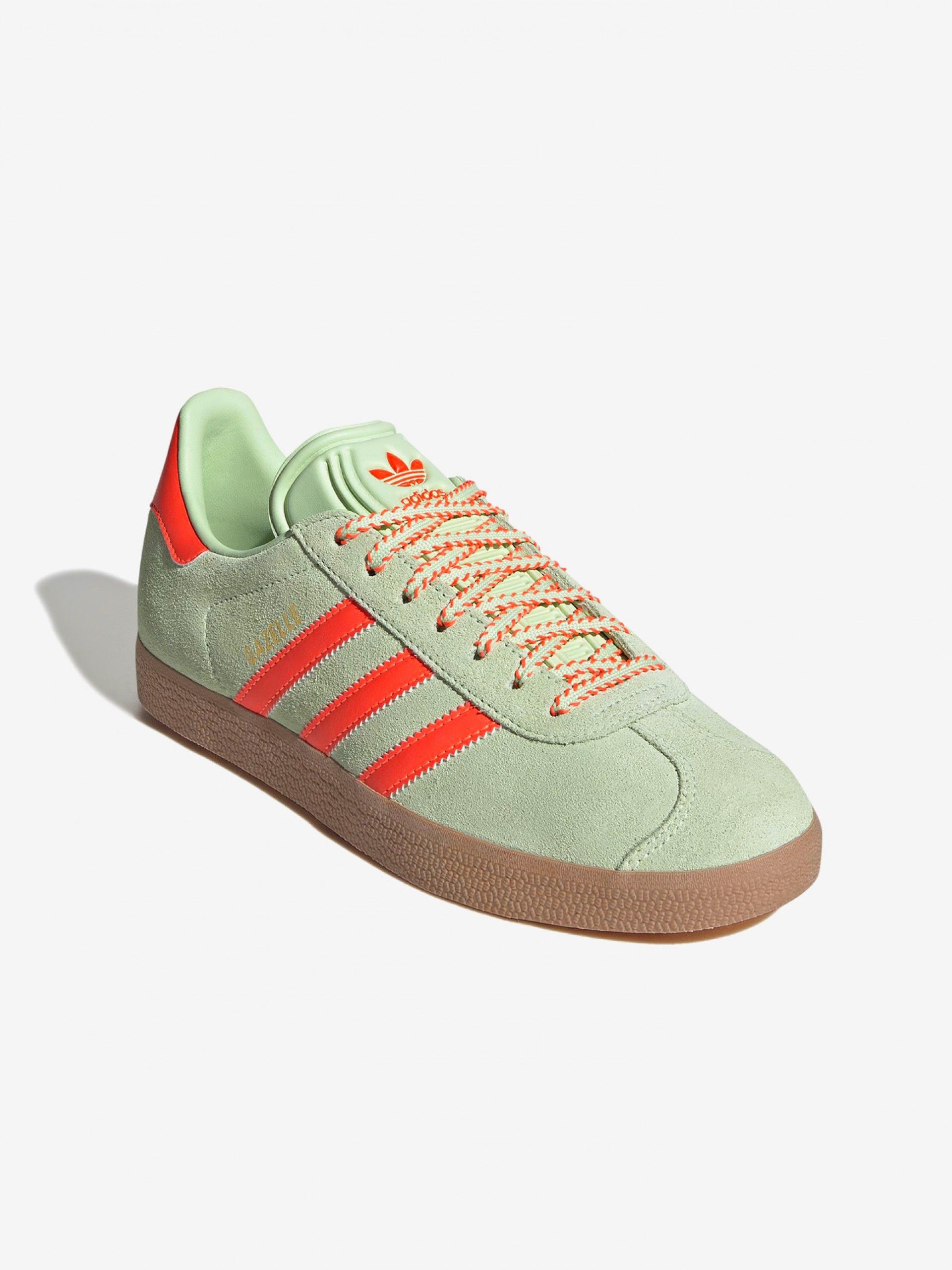 Sapatilhas Adidas Gazelle W Verdes e Laranja