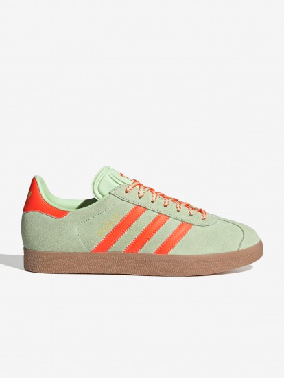 Adidas Gazelle W Green and Orange Sneakers