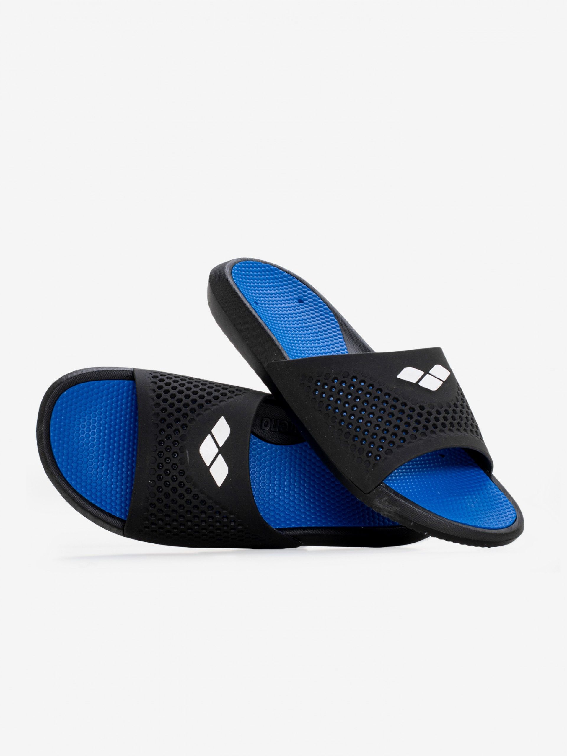 Arena Bruno Black and Blue Slides