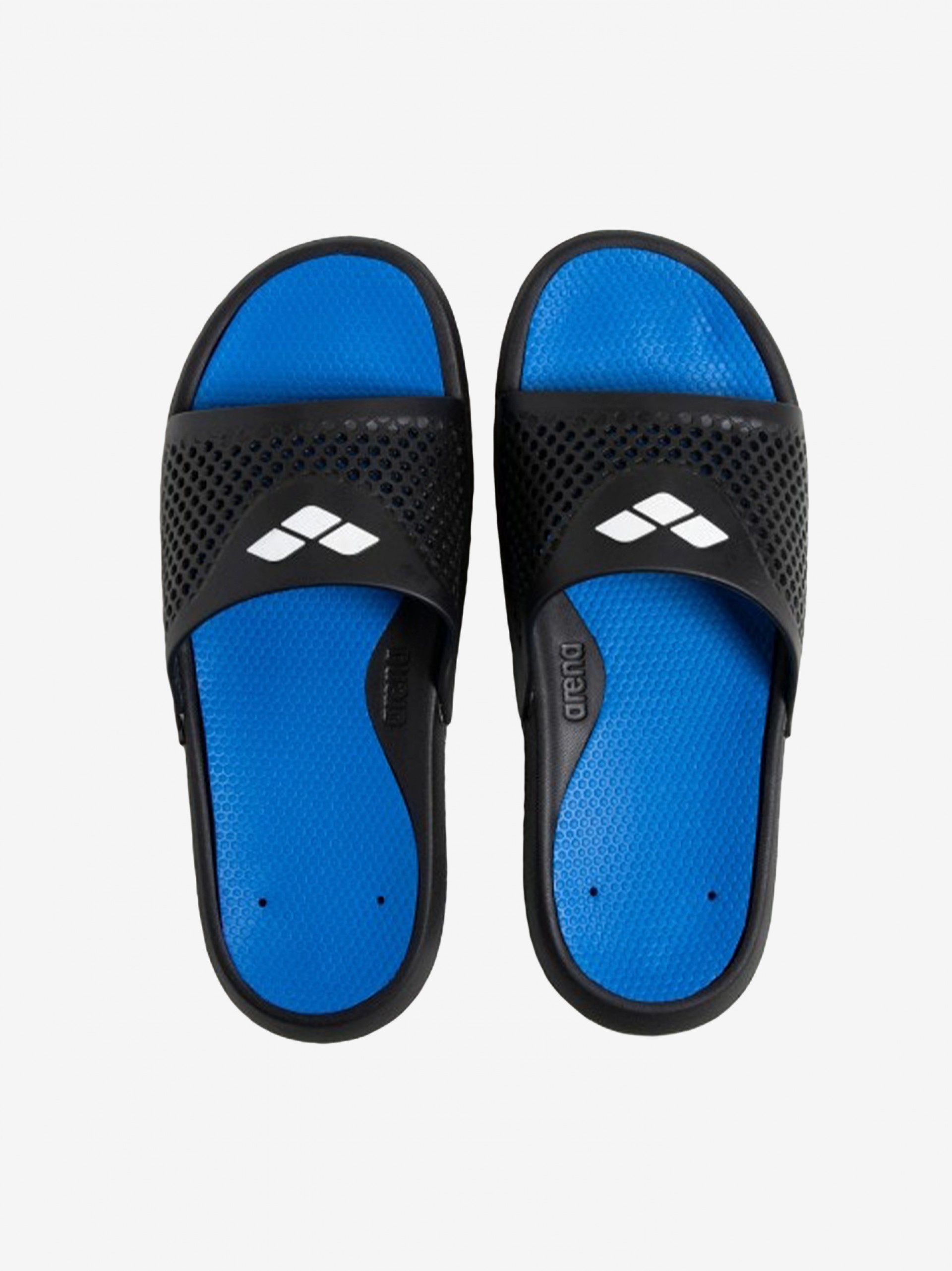 Arena Bruno Black and Blue Slides