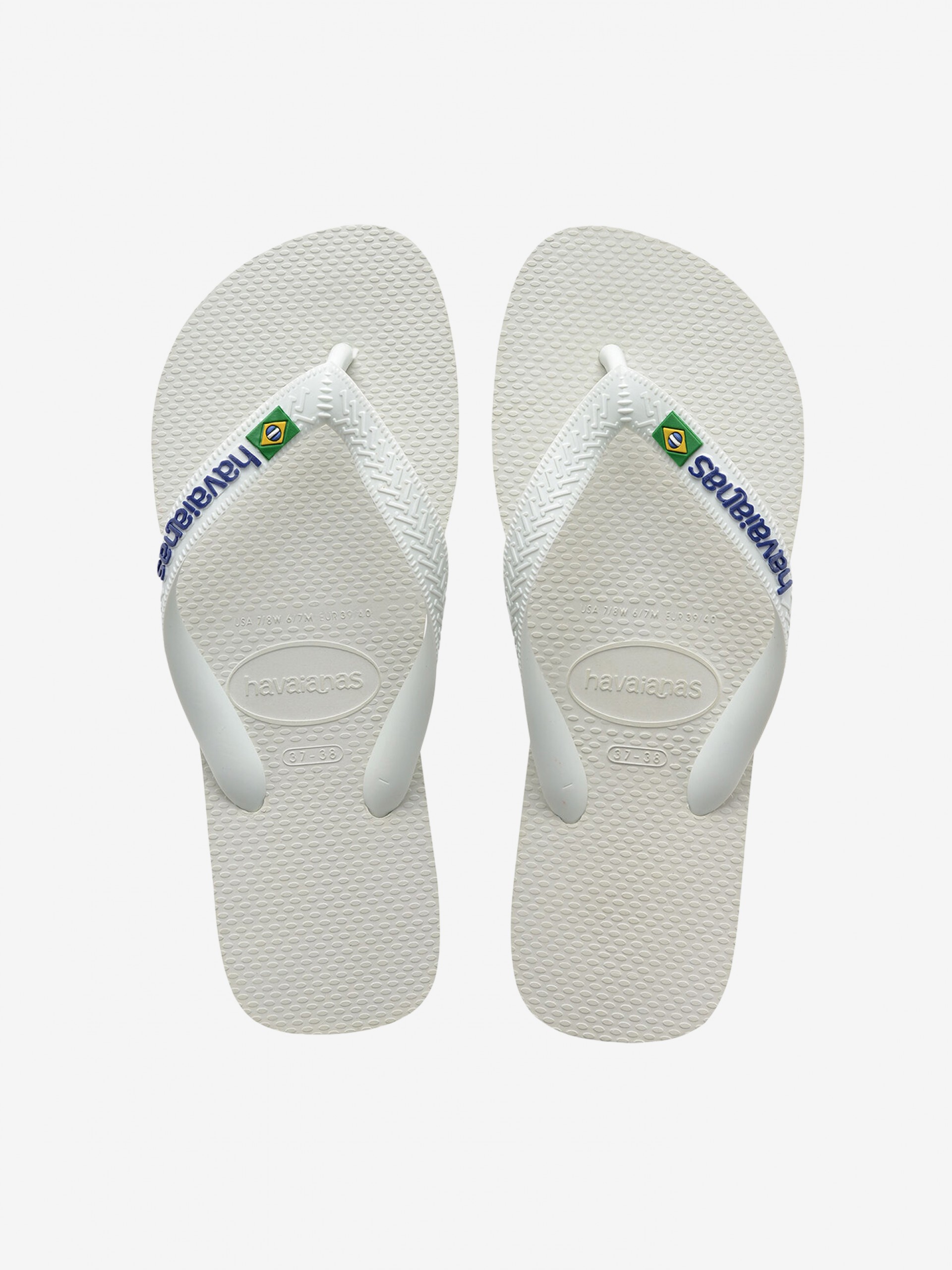 Chinelos Havaianas Brasil Logo Brancos