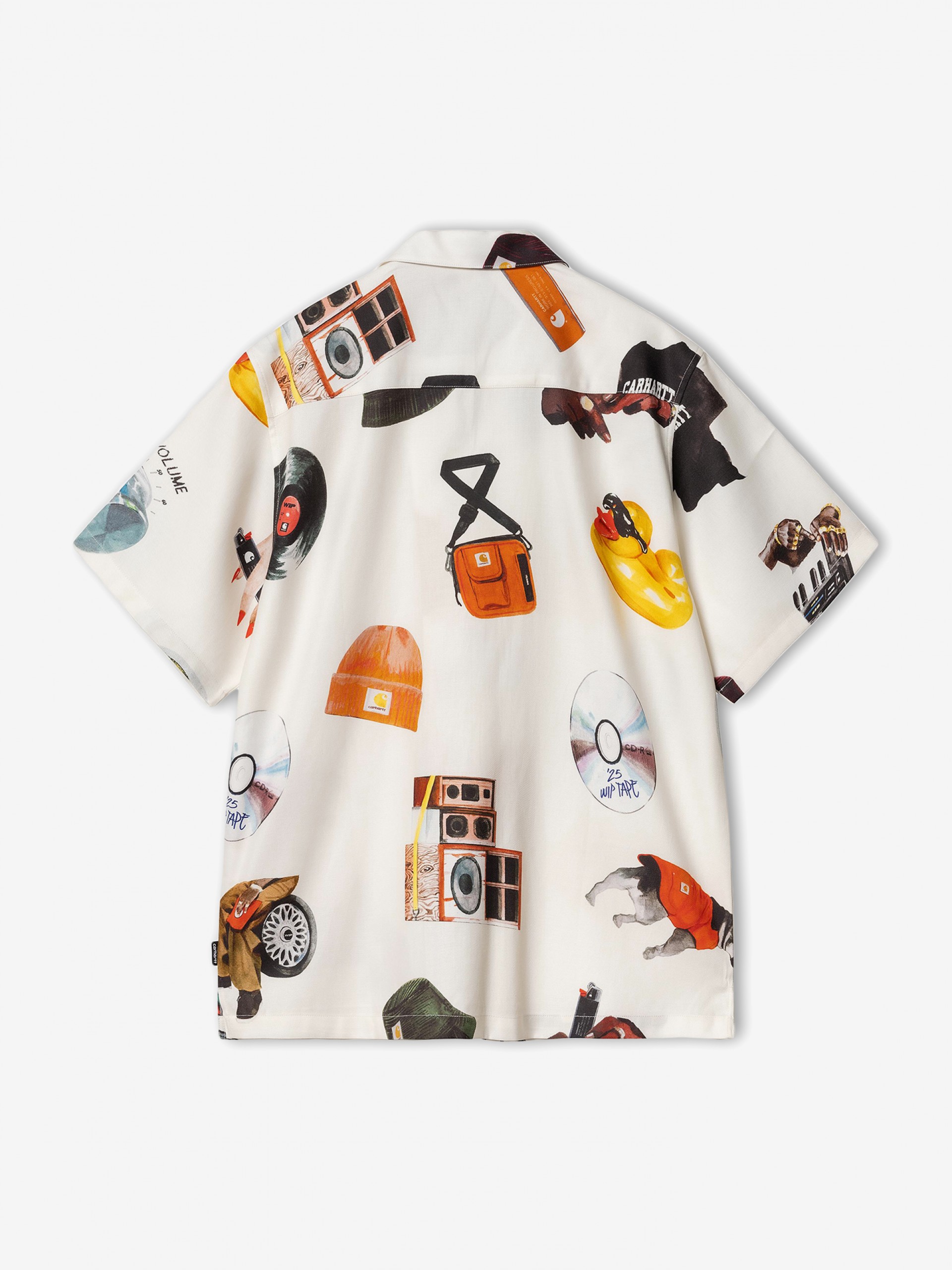 Carhartt WIP Jacob Rochester White Printed Shirt