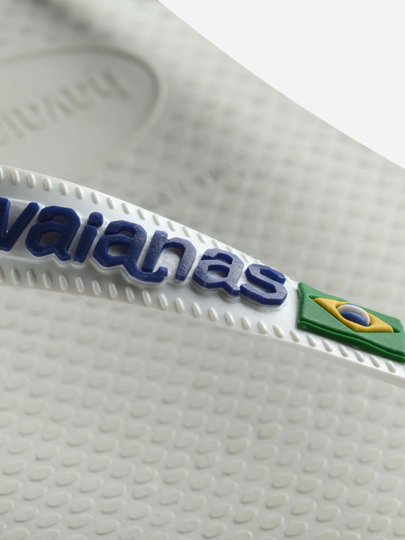 Chinelos Havaianas Brasil Logo Brancos