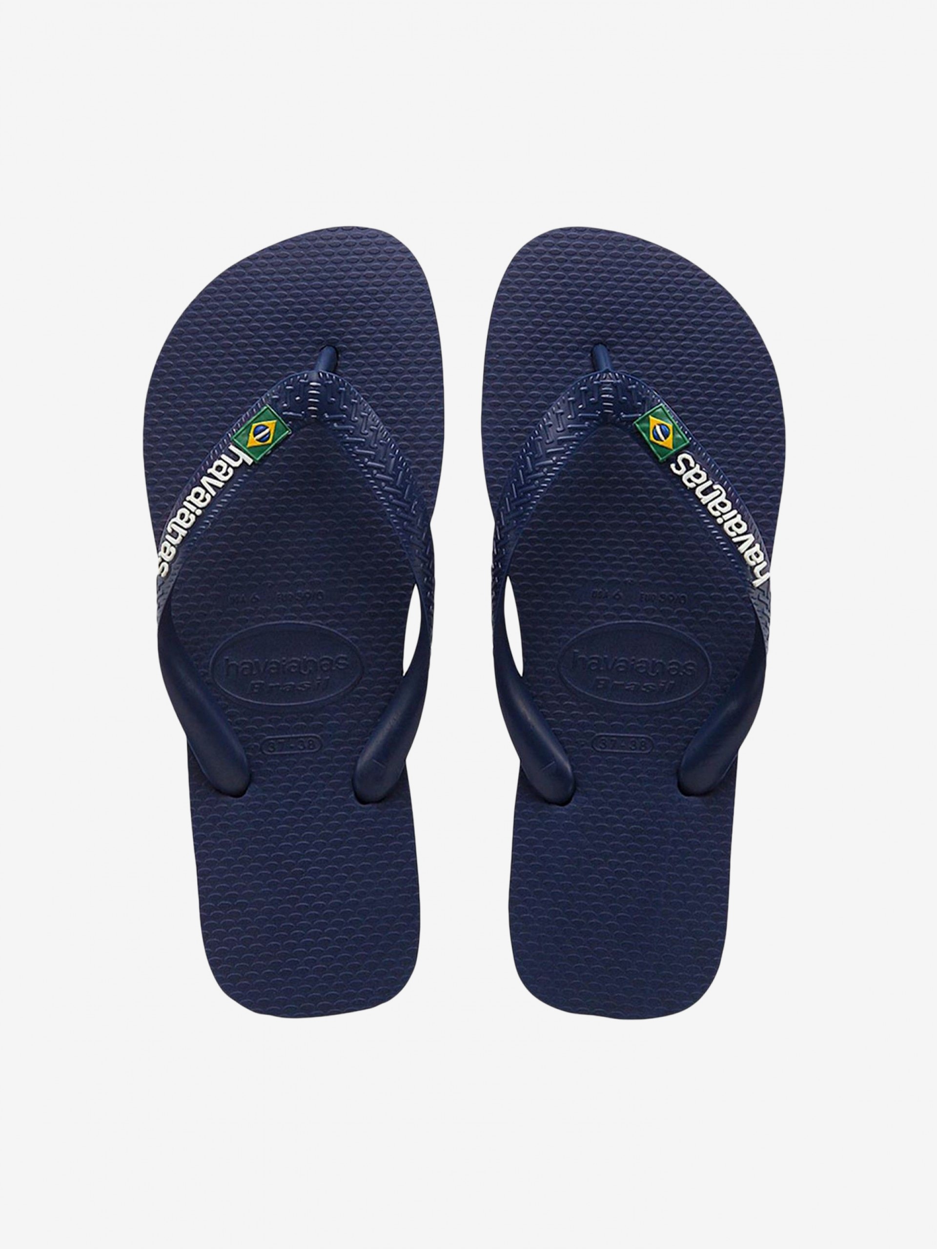 Chinelos Havaianas Brasil Logo Azuis