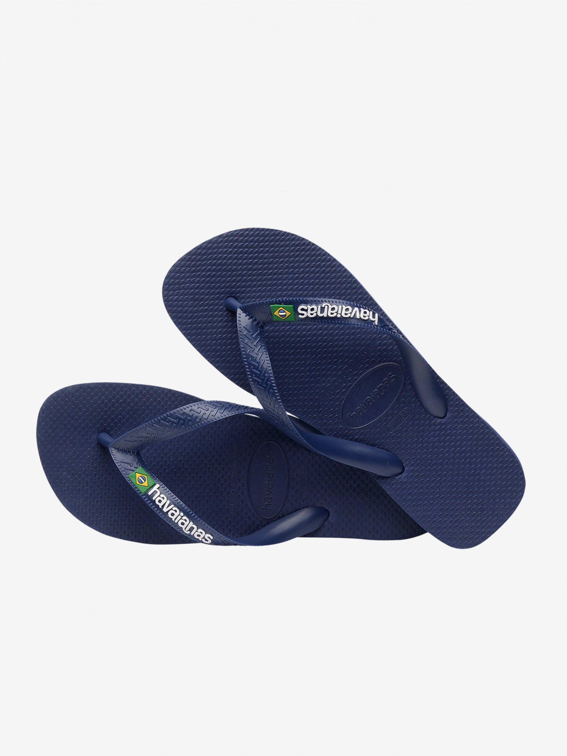 Chinelos Havaianas Brasil Logo Azuis