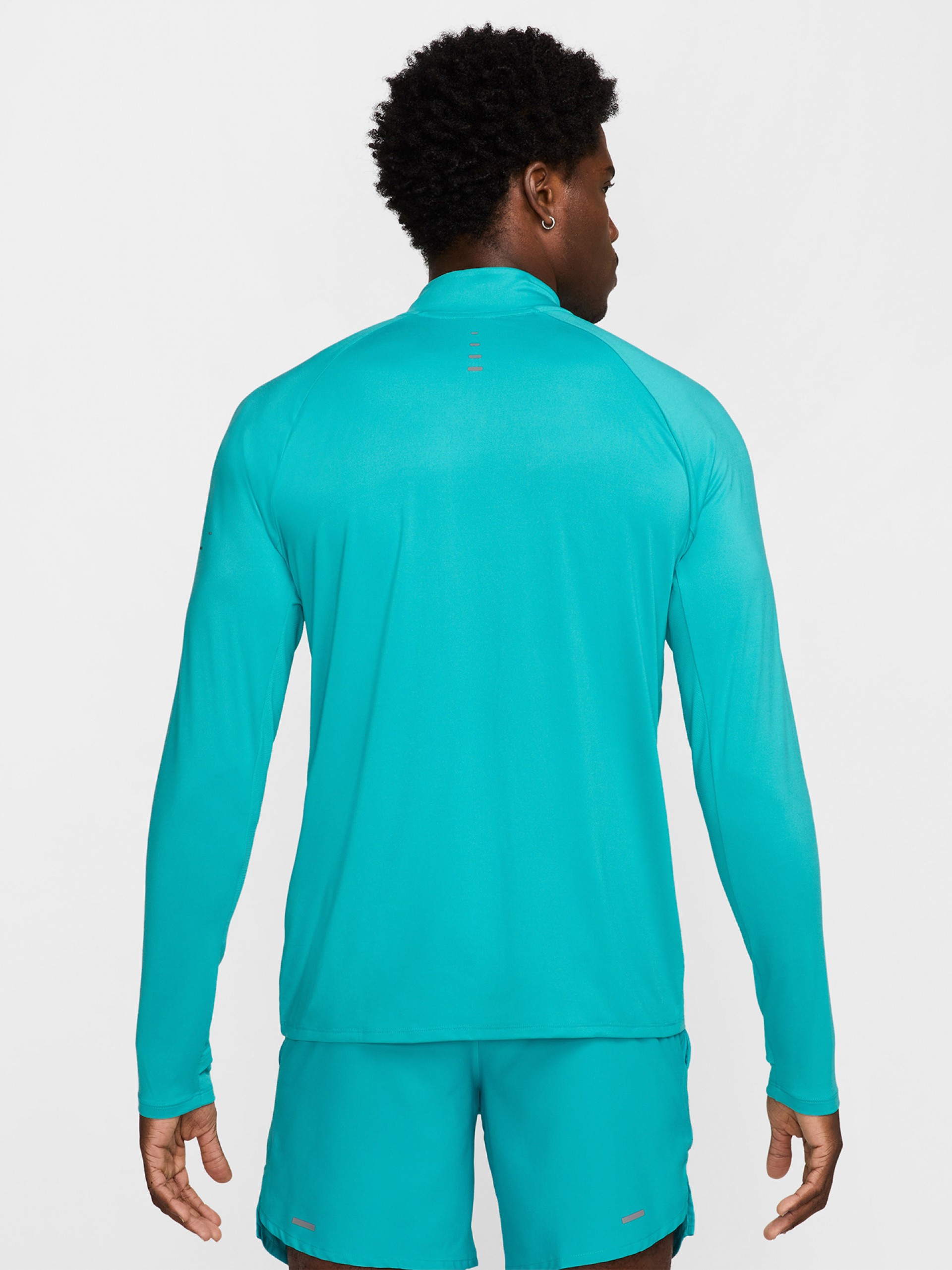Camisola com Fecho de Running Nike Stride Dri-FIT Azul Para Homem