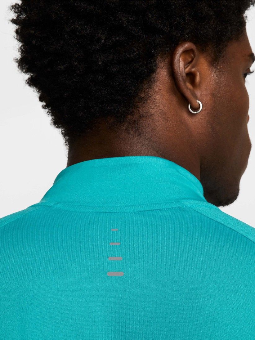 Camisola com Fecho de Running Nike Stride Dri-FIT Azul Para Homem