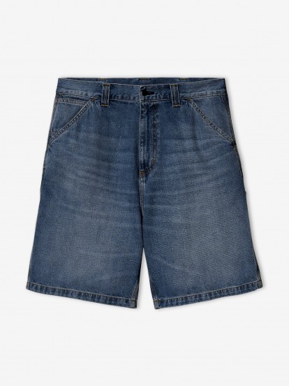 Carhartt WIP OG Single Knee Blue Denim Shorts