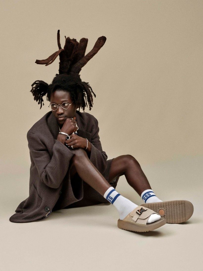 Chinelos Ugg Maxxer 2.0 Bege Para Homem