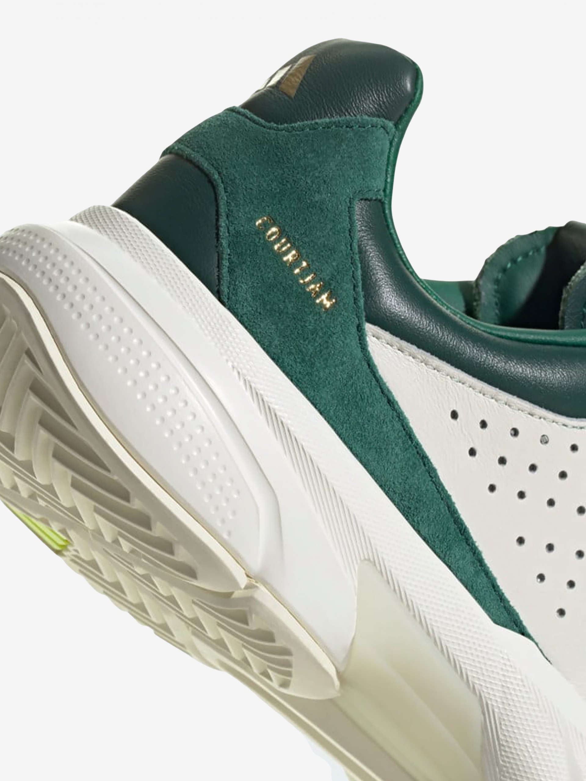 Sapatilhas Adidas Courtjam Control 3 M Brancas e Verdes