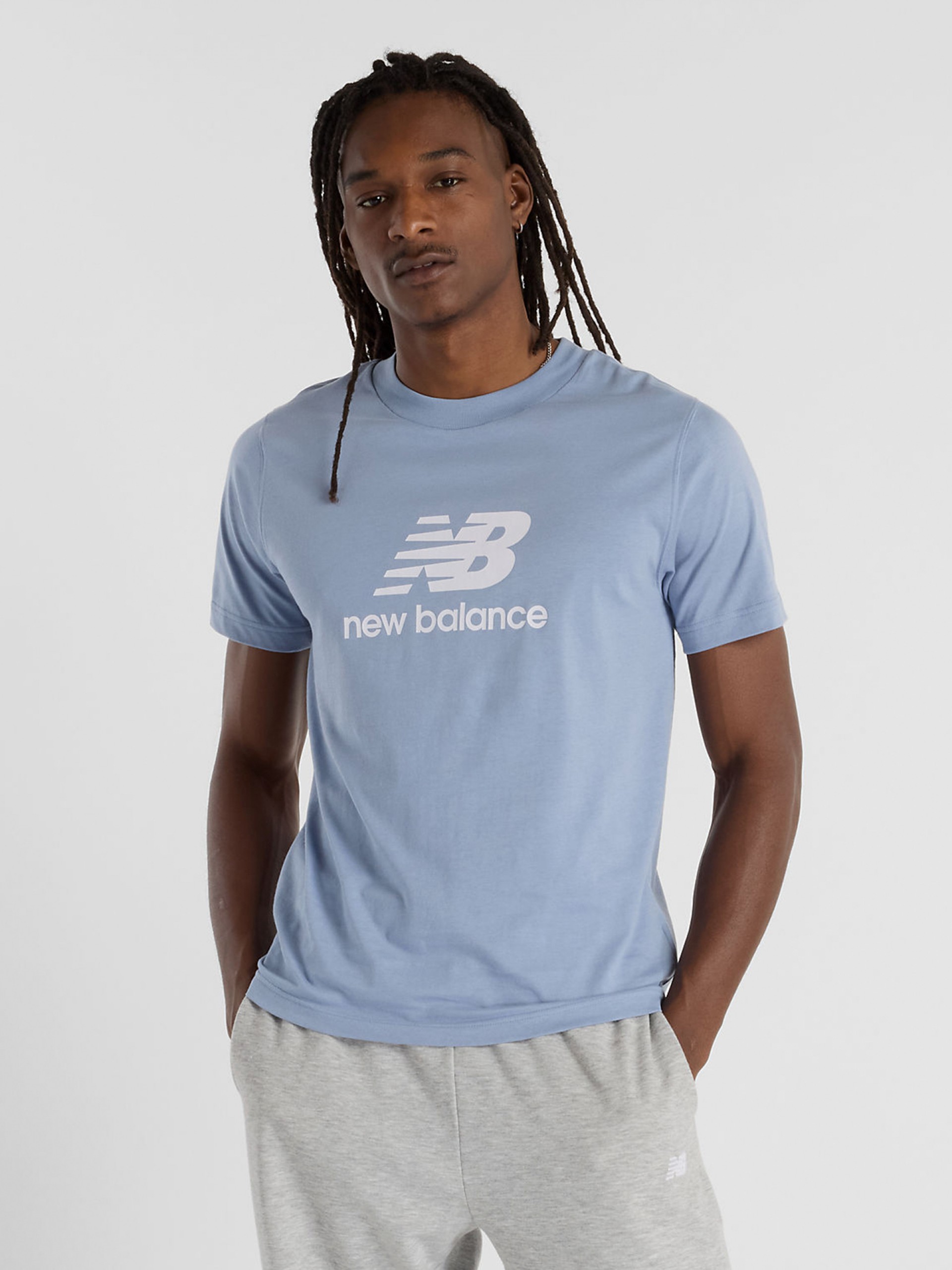 New Balance Sport Essentials Logo Blue T-shirt