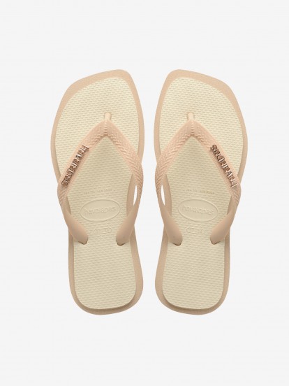 Chinelos Havaianas Top Square Fusion Premium Bege
