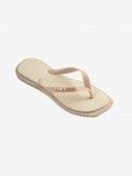Chinelos Havaianas Top Square Fusion Premium Bege