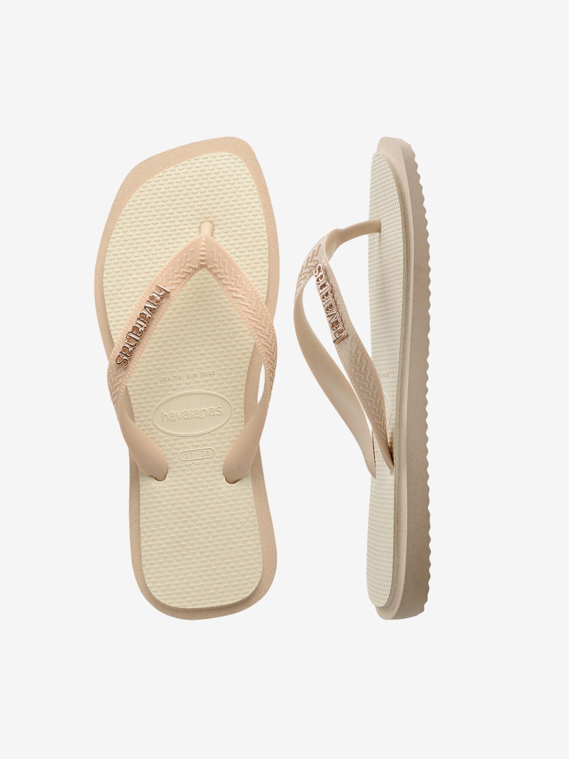 Havaianas Top Square Fusion Premium Beige Flip Flops