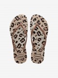 Chinelos Havaianas Slim Animals Bege